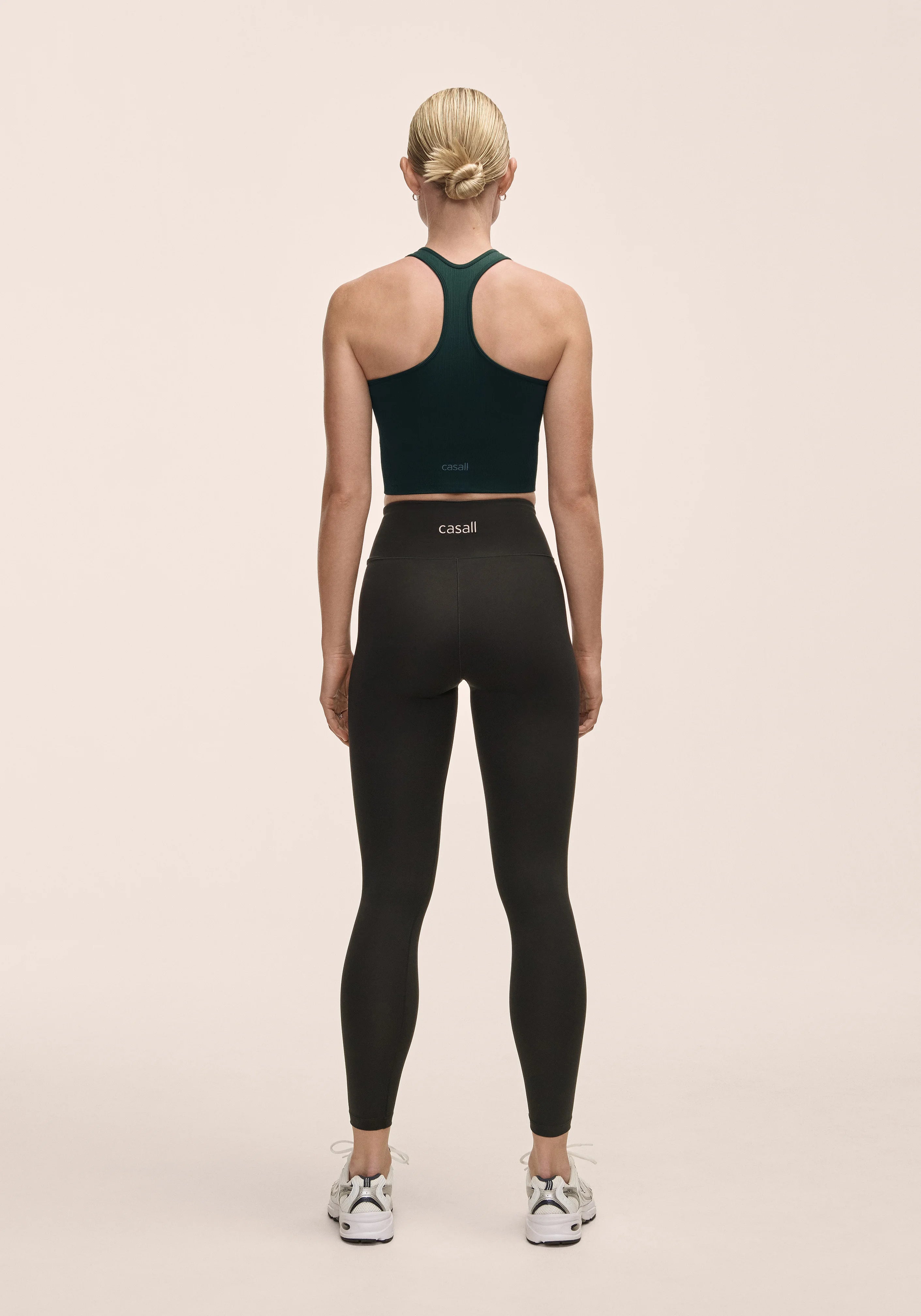 Casall Overlap High Waist Tights leggings neri modellanti