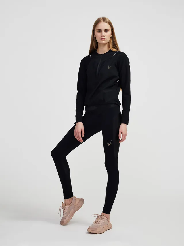 Lucas Hugh Technical Jumper felpa sportiva nera leggera