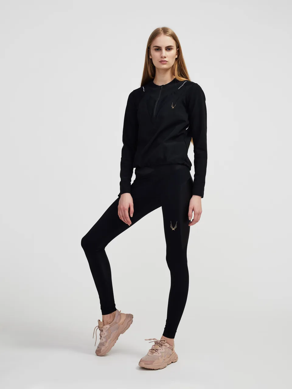Lucas Hugh Technical Jumper felpa sportiva nera leggera