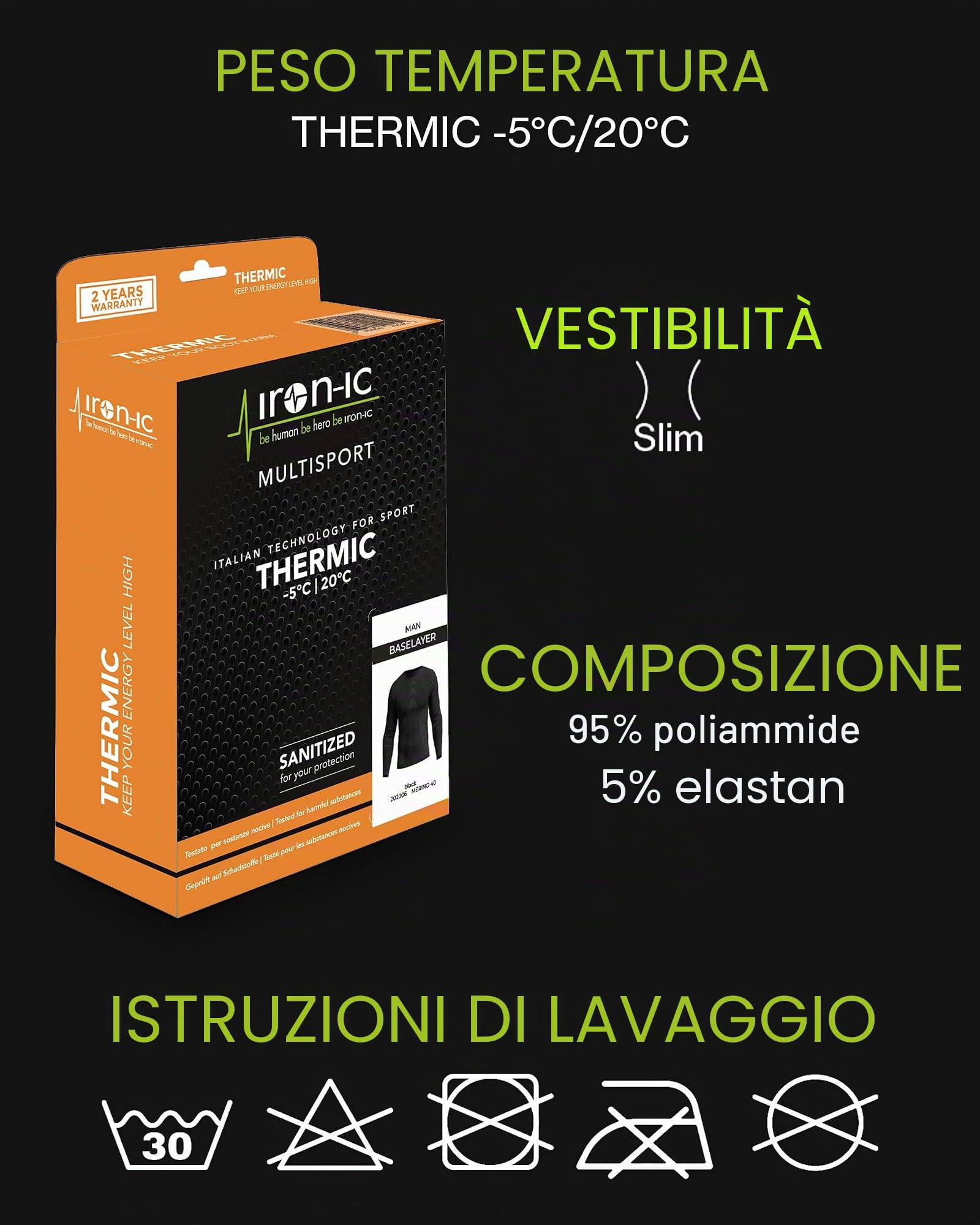 Iron-Ic Thermo Light 900480 kit termico uomo L-XL
