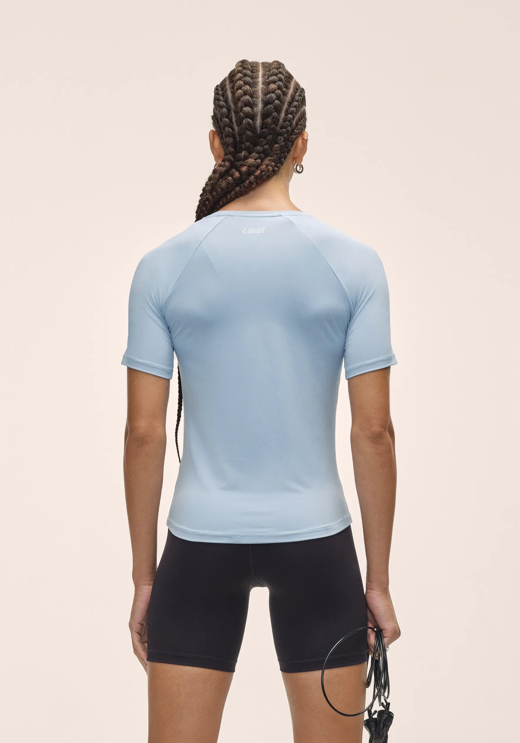 Casall Essential Tee maglietta Dream Blue traspirante