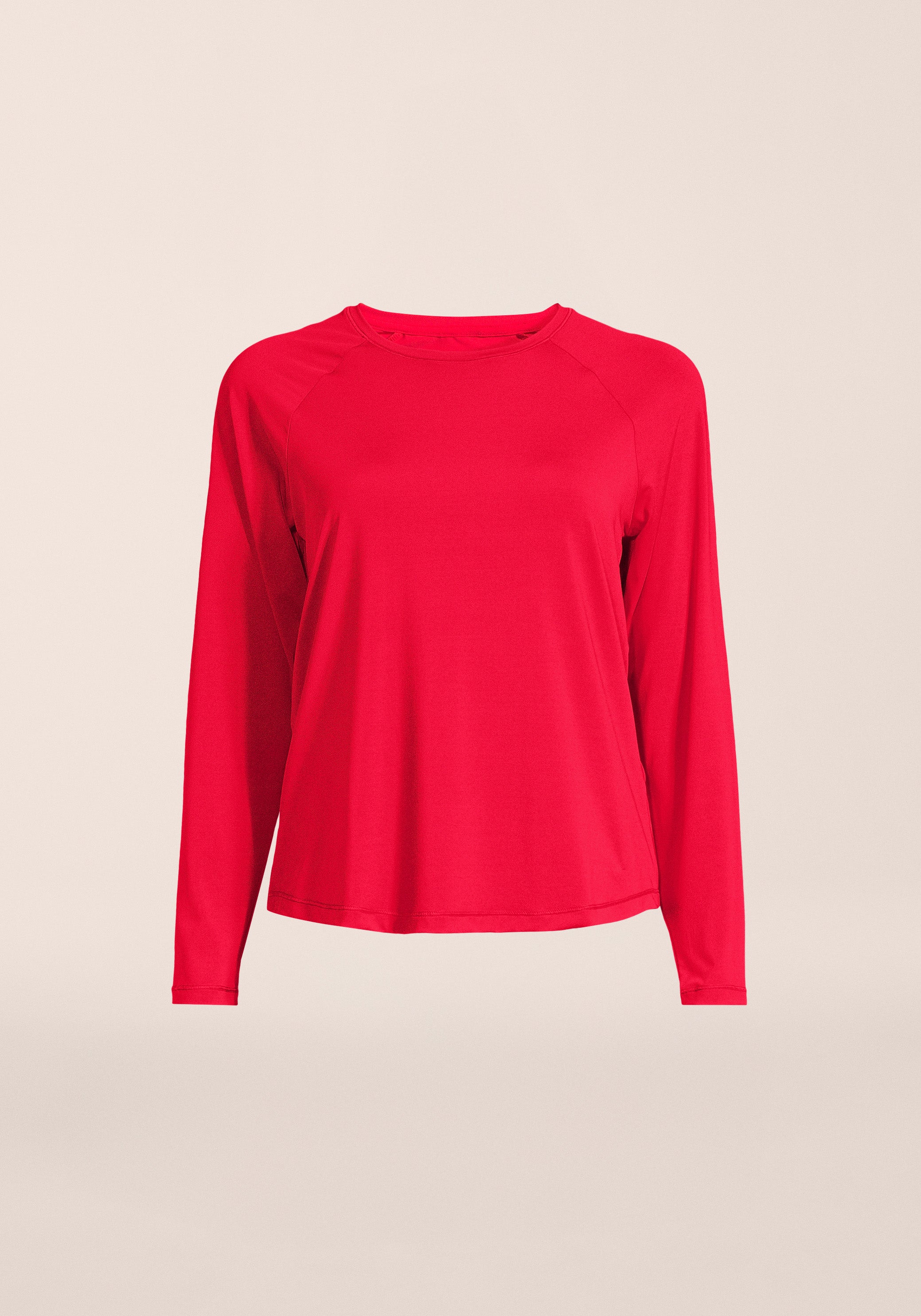 Casall Essential Long Sleeve maglia rosso mattone traspirante