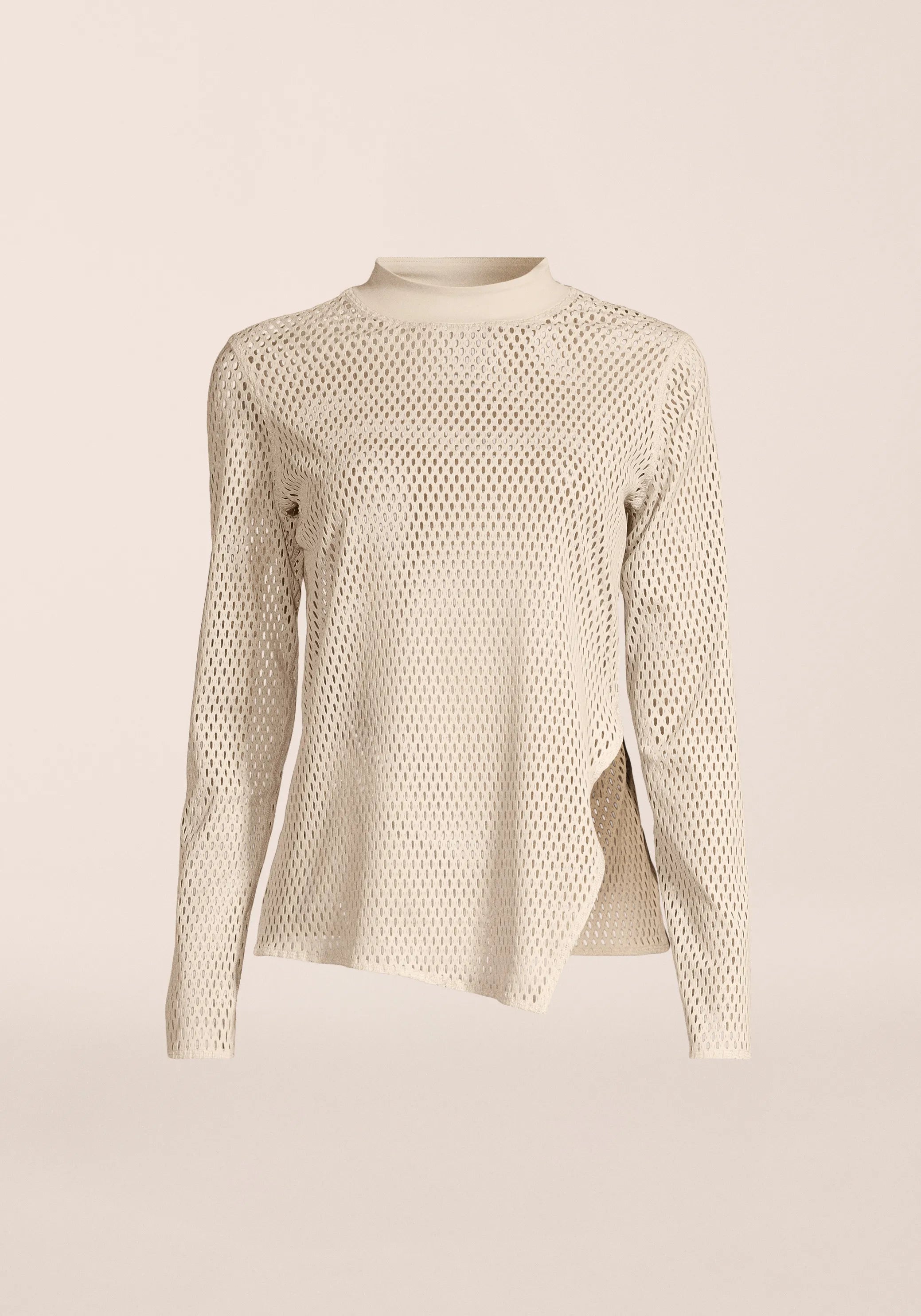 Casall Open Mesh Longsleeve maglia ecru traspirante