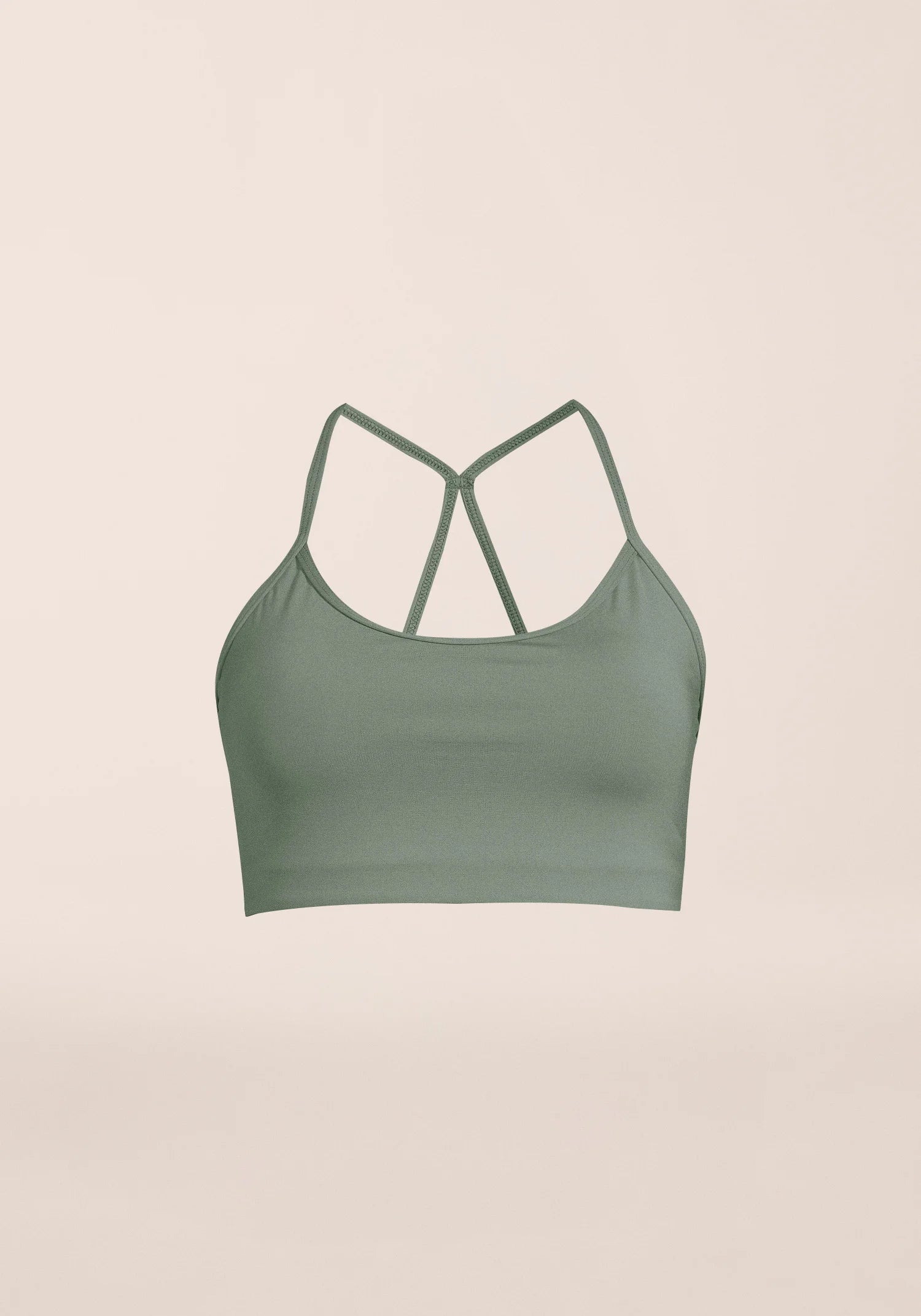 Casall Sleek Strappy reggiseno sportivo verde supporto medio