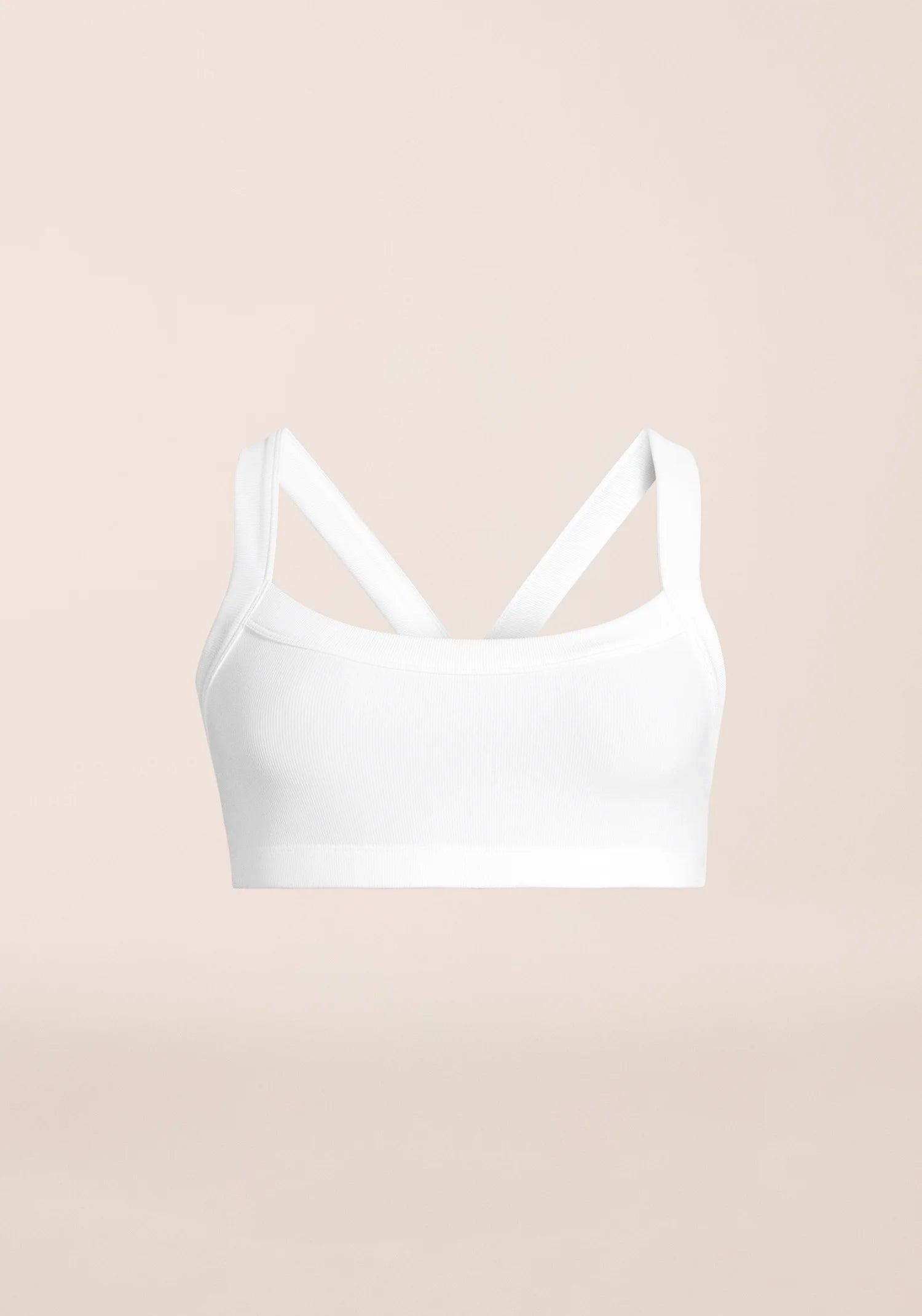 Casall Defined Rib Sport Top top sportivo bianco traspirante