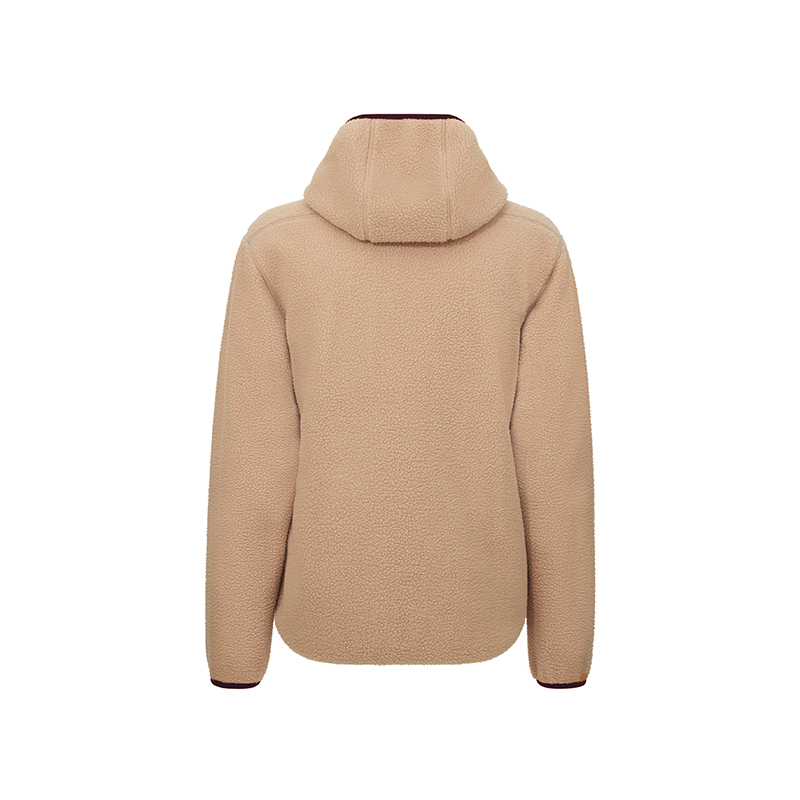 L'Eroica Monte pile con cappuccio tasche zip caldo