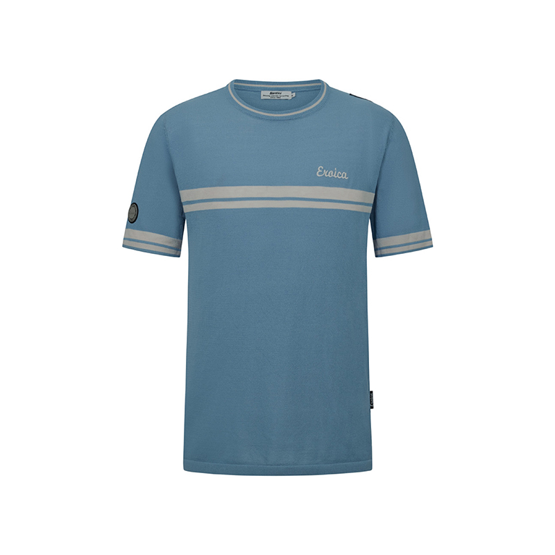 L'Eroica Monte t-shirt jacquard slim fit ricamo