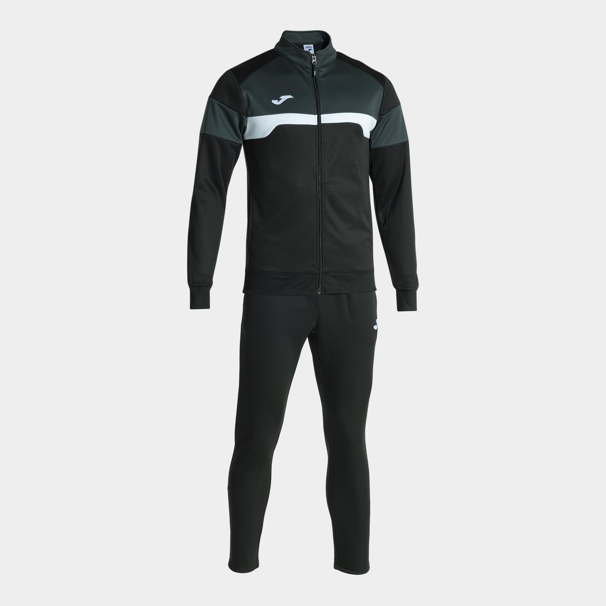 Joma Danubio tuta uomo nero arancione in pile caldo