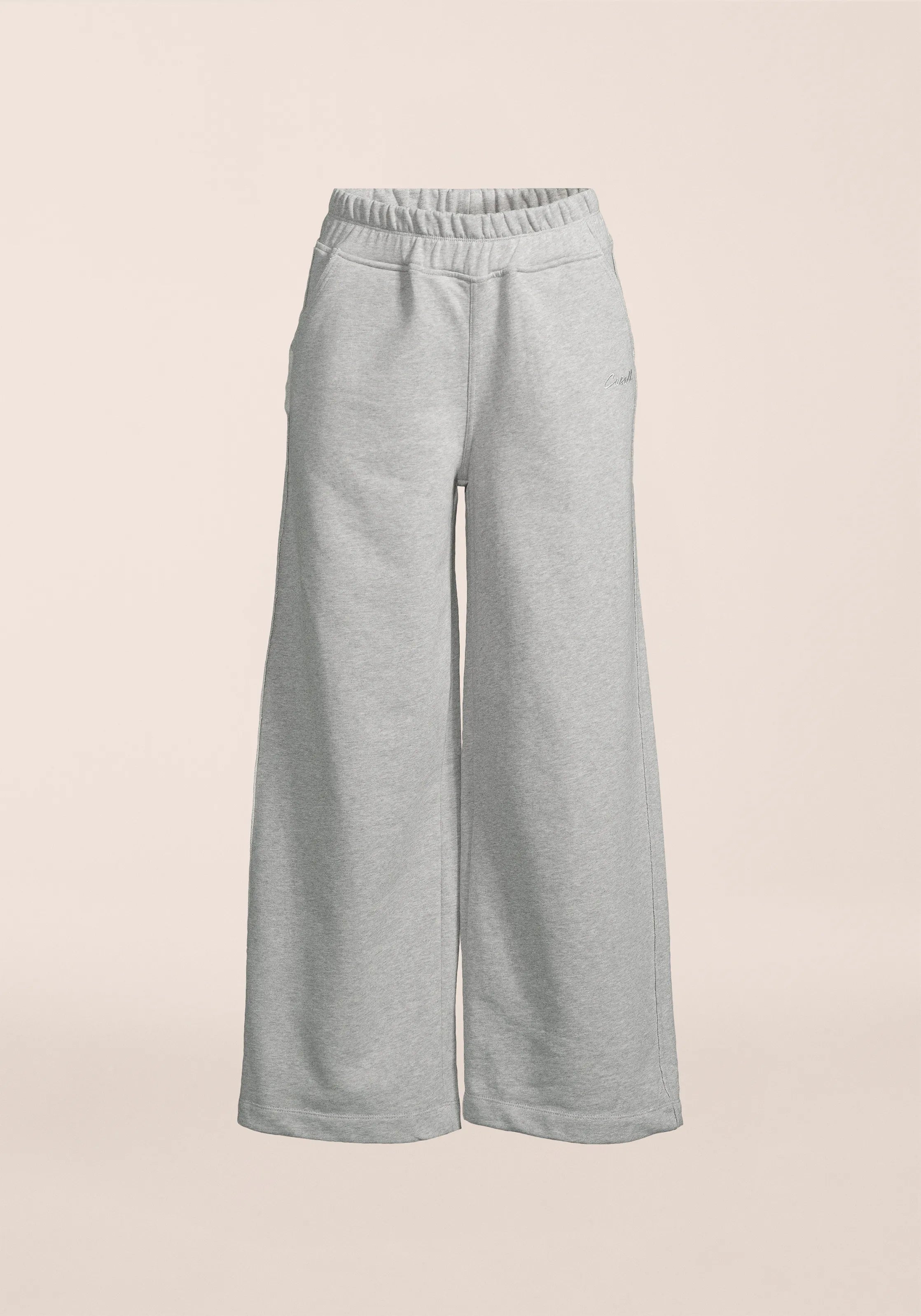 Casall Reversed Seam Terry Loose Pants Grigio Melange cotone