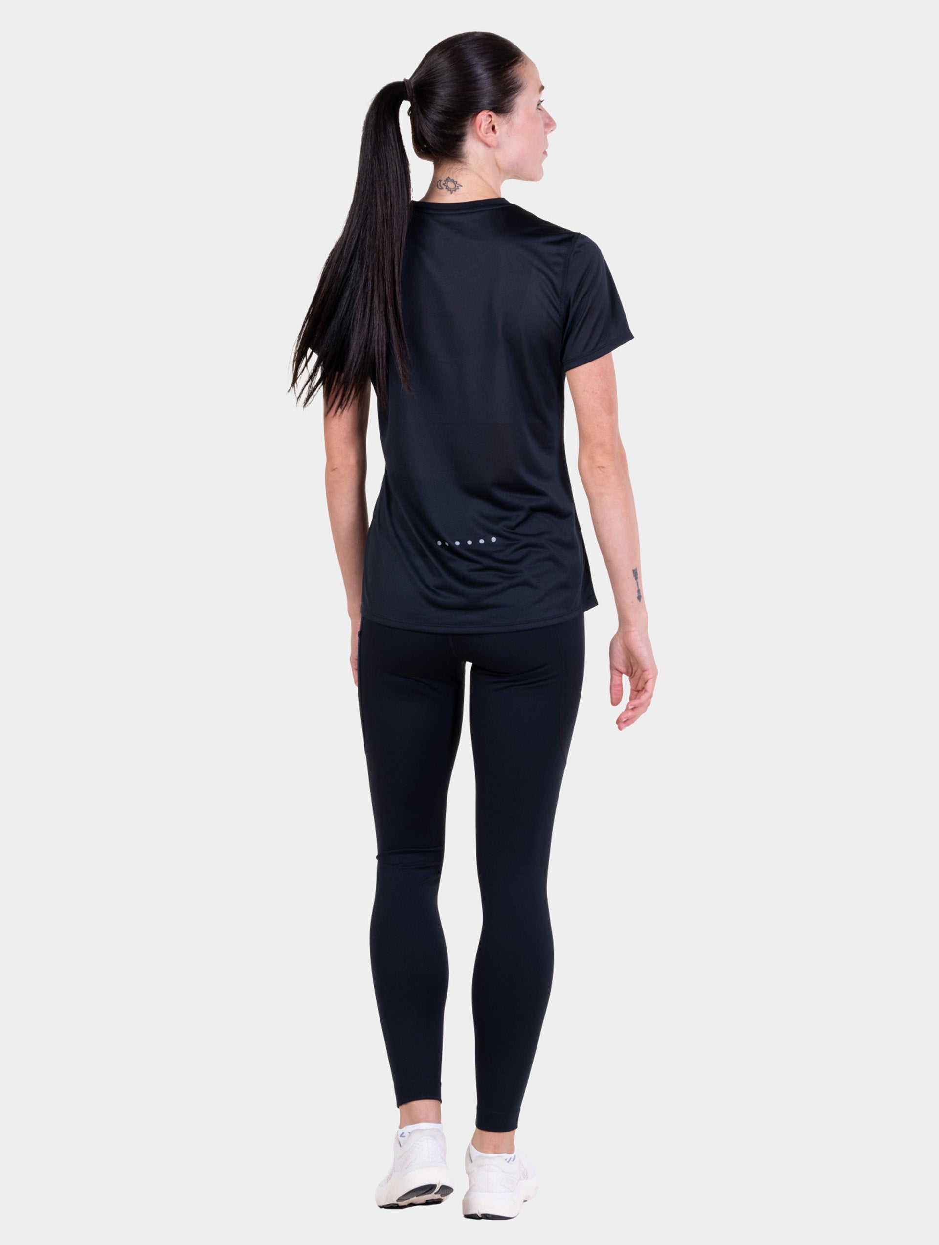 Ronhill Core maglia running manica corta donna Nero traspirante