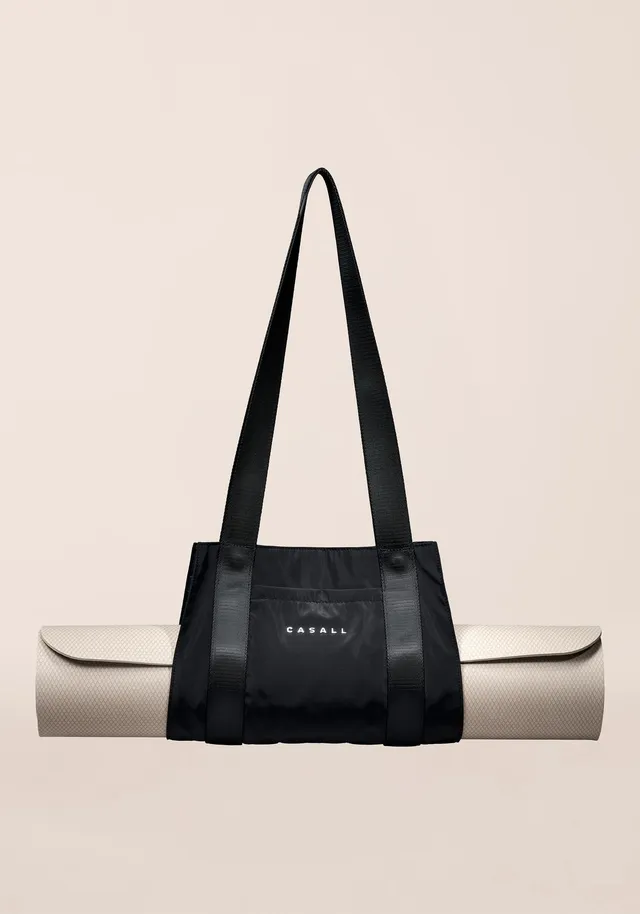 Casall Yoga Mat Carrier borsa tappetino yoga nera riciclata