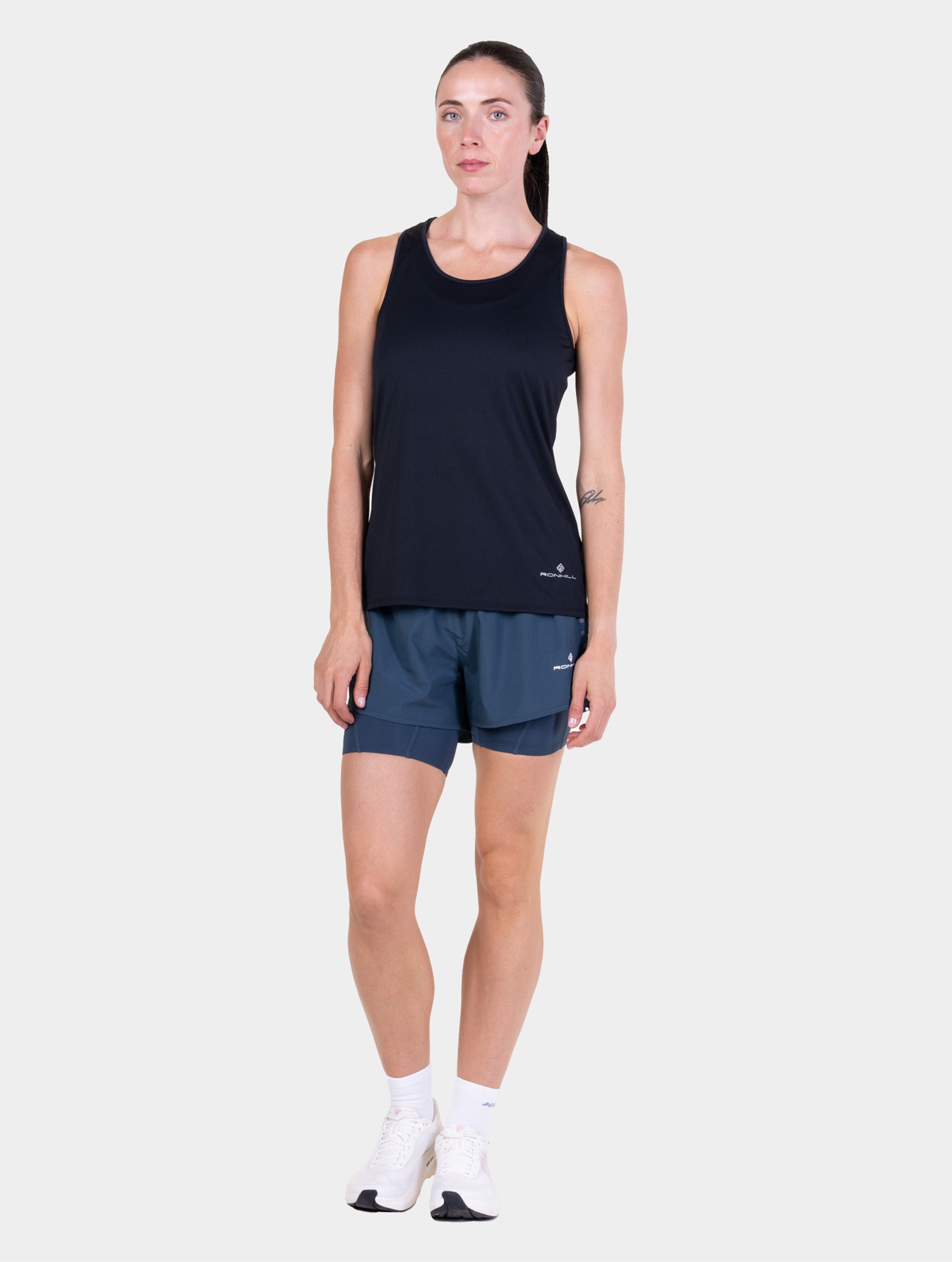 Ronhill Core Vest canotta running donna nera traspirante
