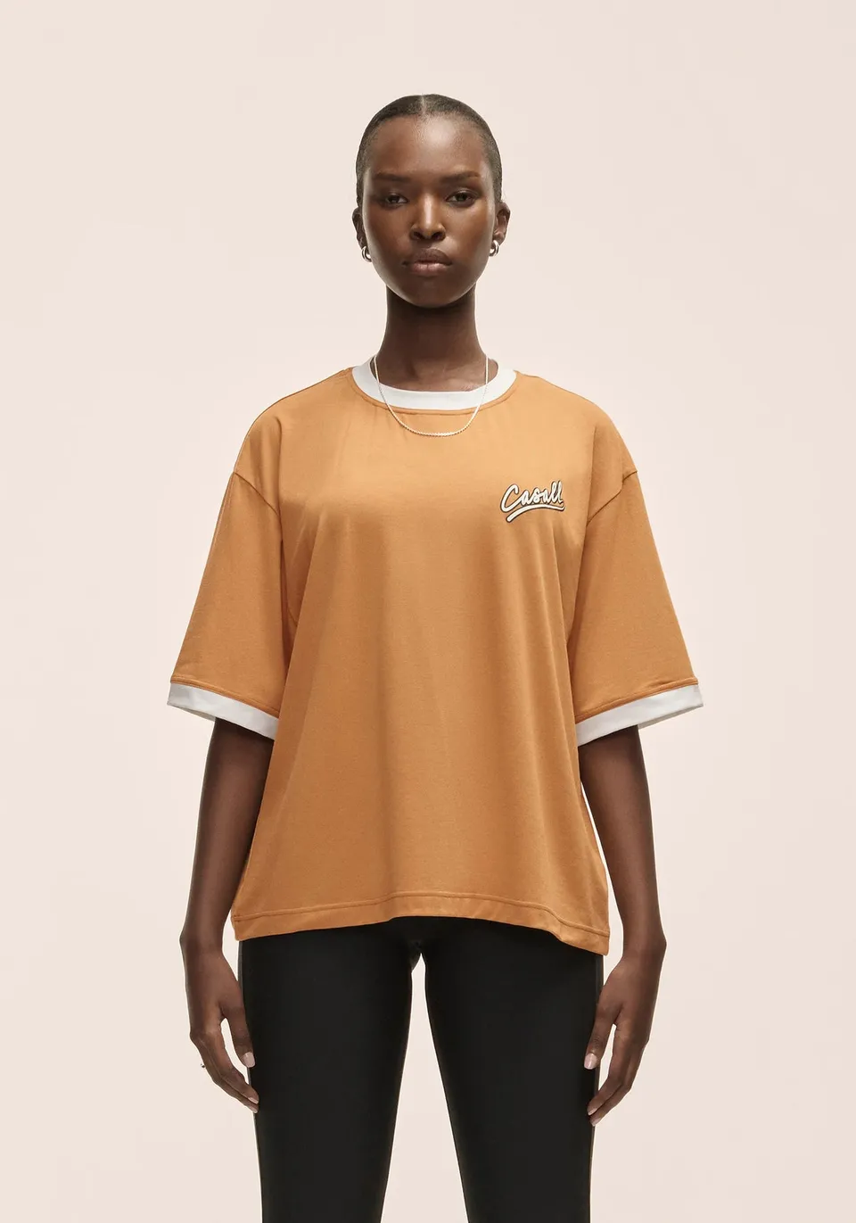 Casall Alma Oversized Tee maglietta gialla vestibilità oversize