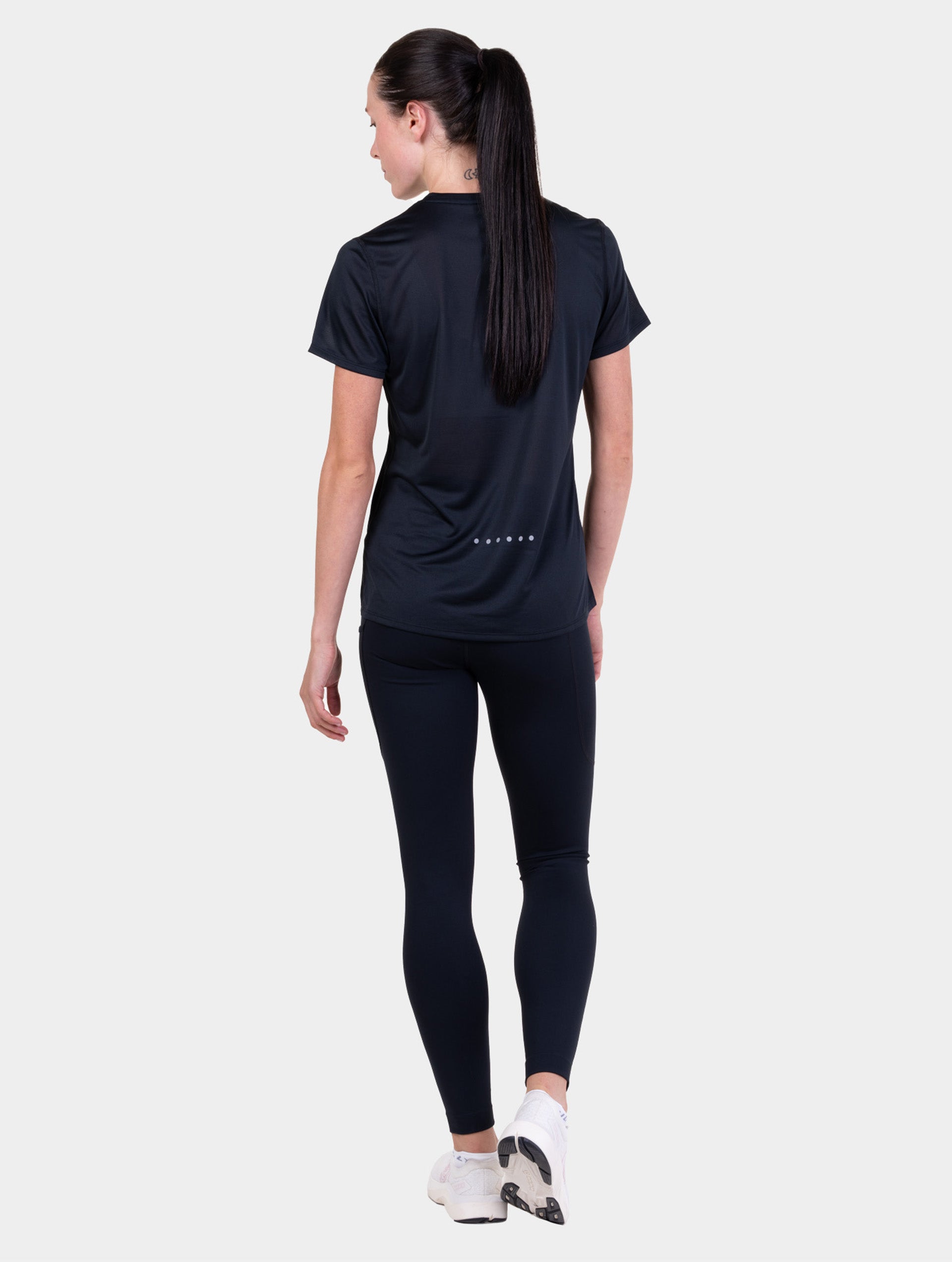 Ronhill Core maglia running manica corta donna Nero traspirante