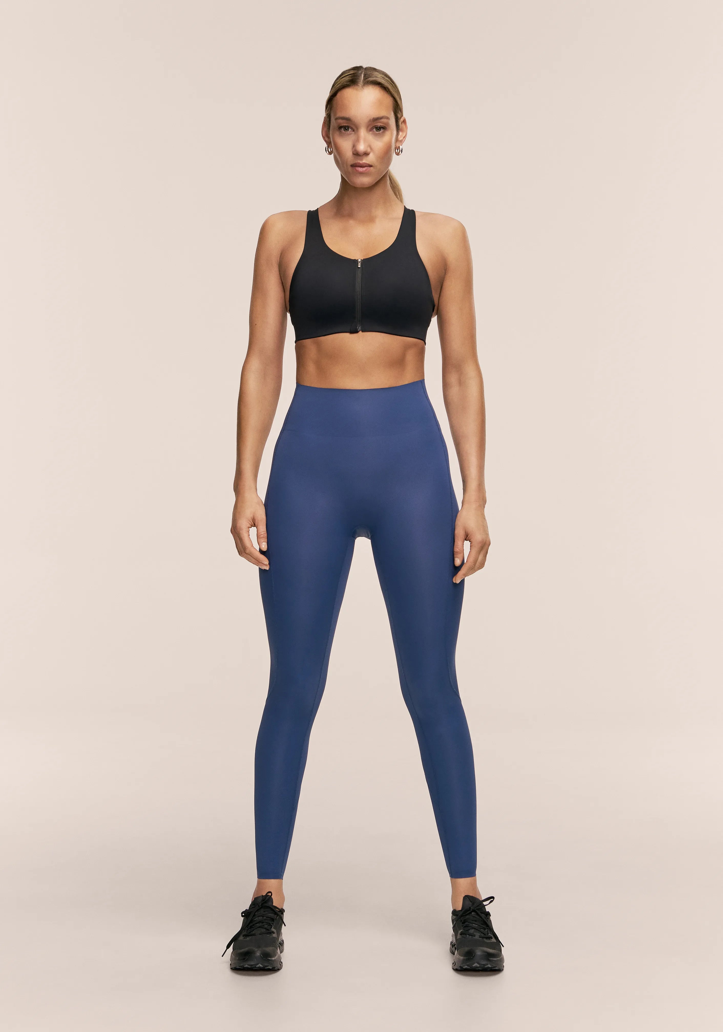 Casall Silhouette High Waist Tights leggings blu compressione
