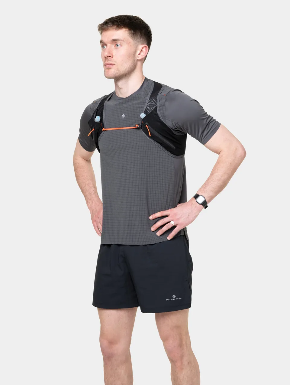 Ronhill Swift 2L gilet running nero 2x250ml traspirante