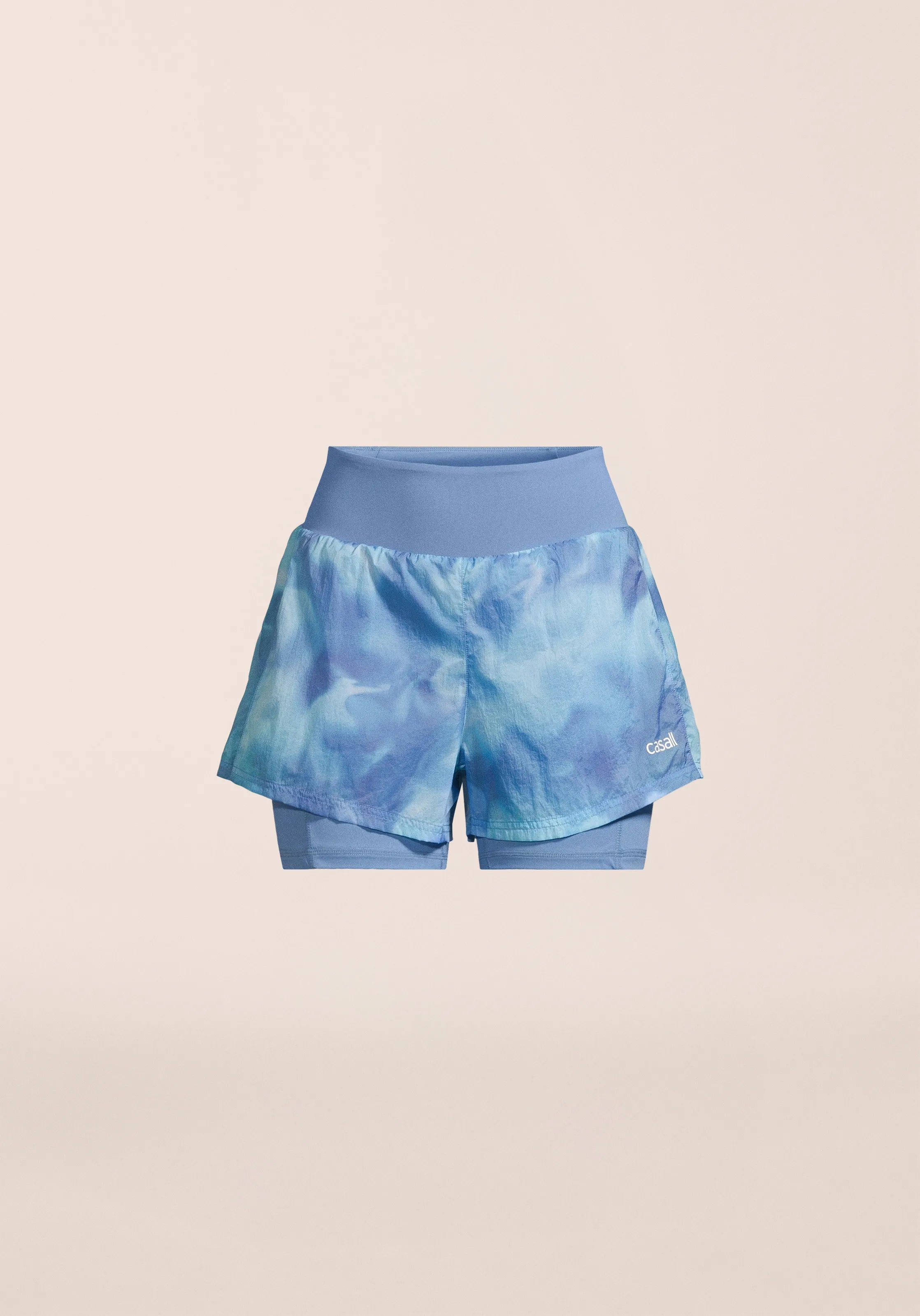Casall Breeze Printed Running Short shorts corsa blu leggeri