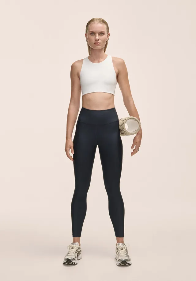 Casall Pure Pocket High Waist leggings Core Blue con tasche