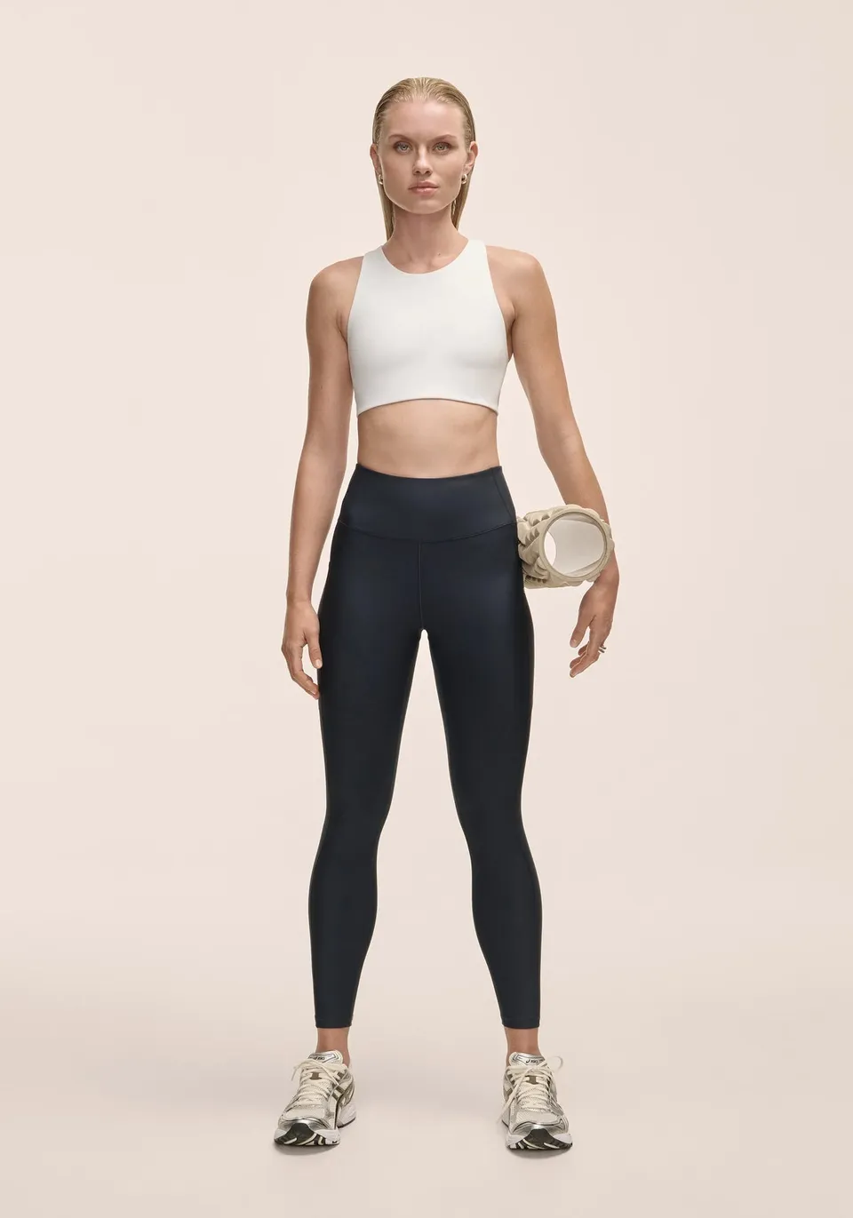 Casall Pure Pocket High Waist leggings Core Blue con tasche