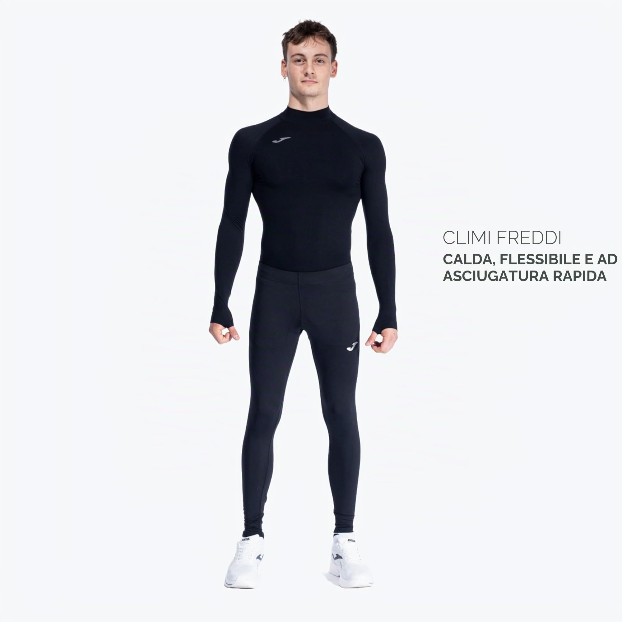 Joma Brama Maglia Termica Maniche Lunghe Nera