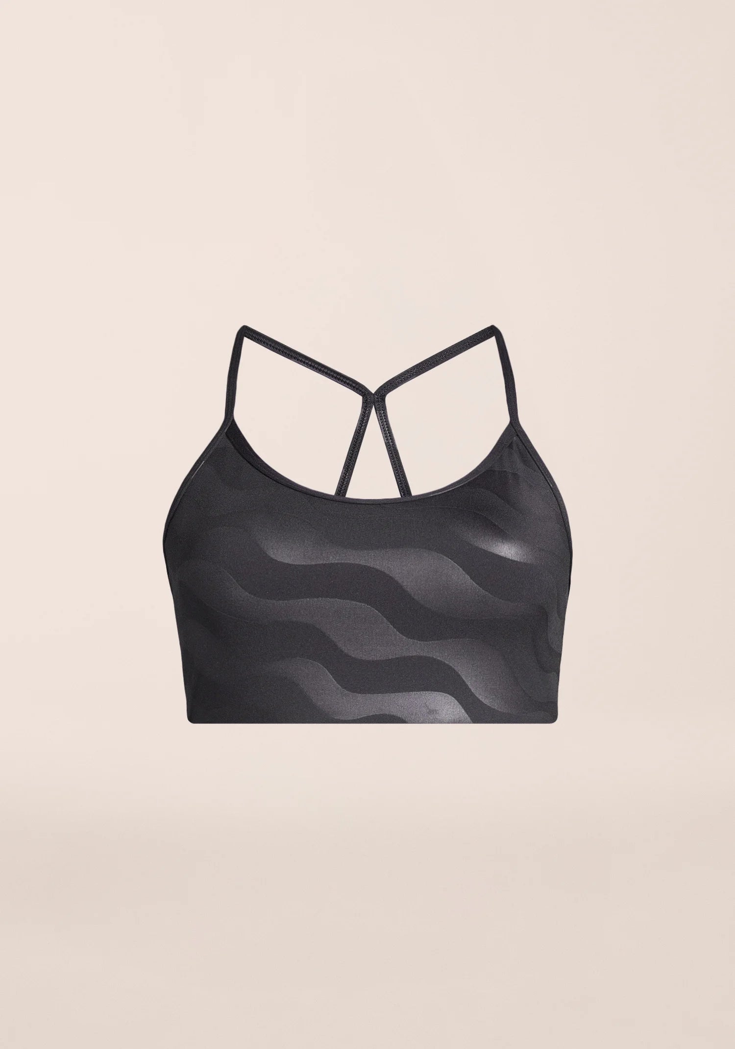 Casall Sleek Strappy reggiseno sportivo Black Geo sostegno medio