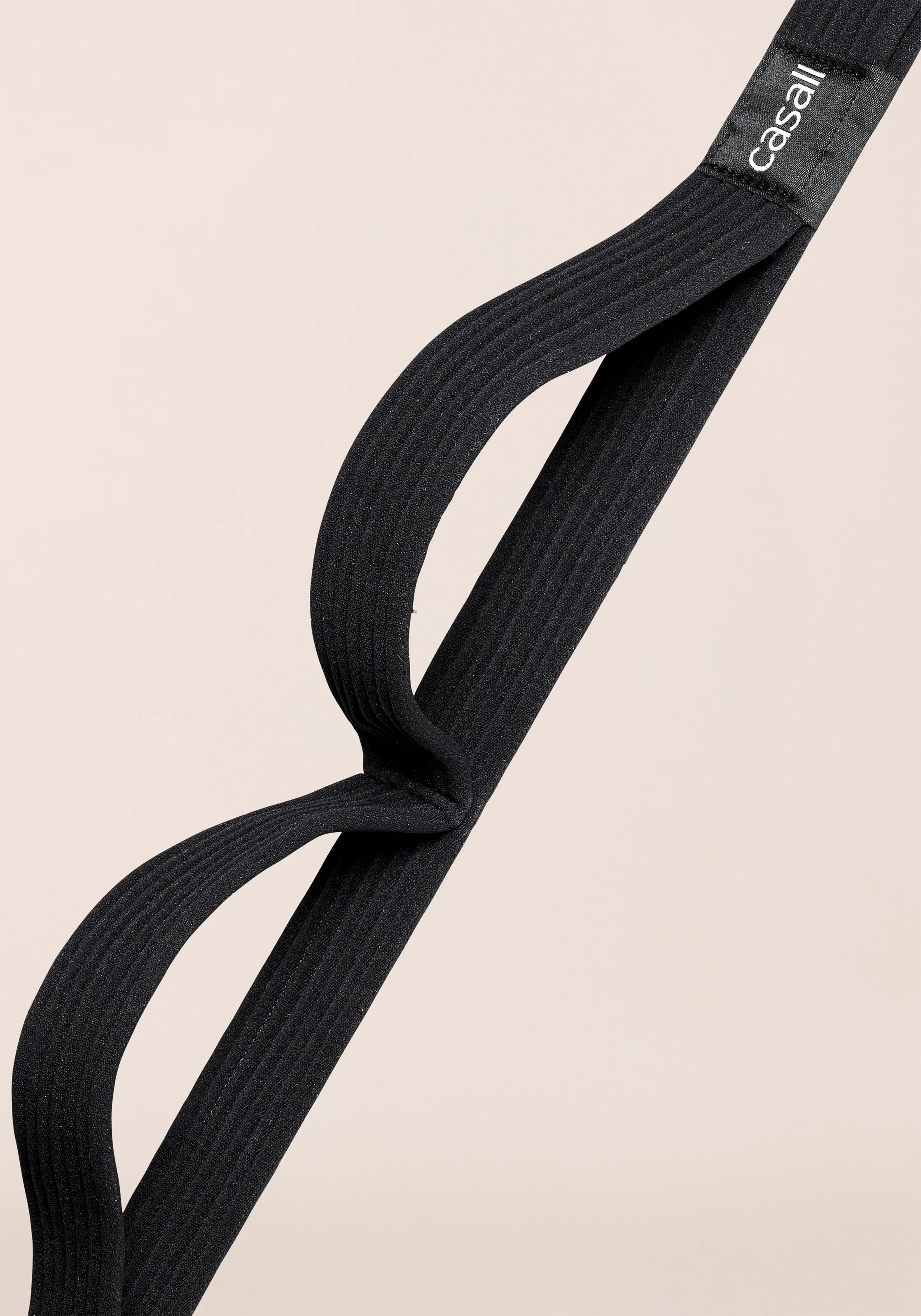 Casall Stretchy Cinghia Yoga Nera elastica con cappi