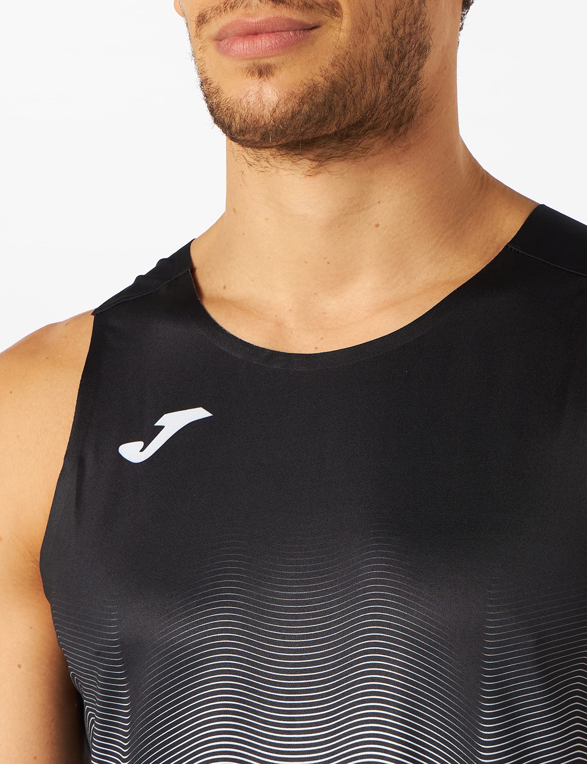 Joma maglia sport uomo nero-bianco traspirante