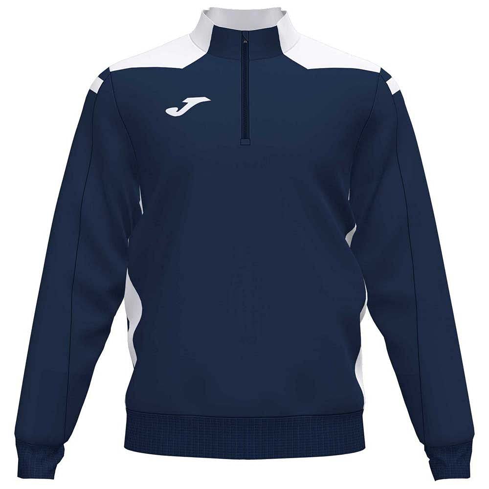 Joma Championship VI felpa uomo bianco grigio girocollo