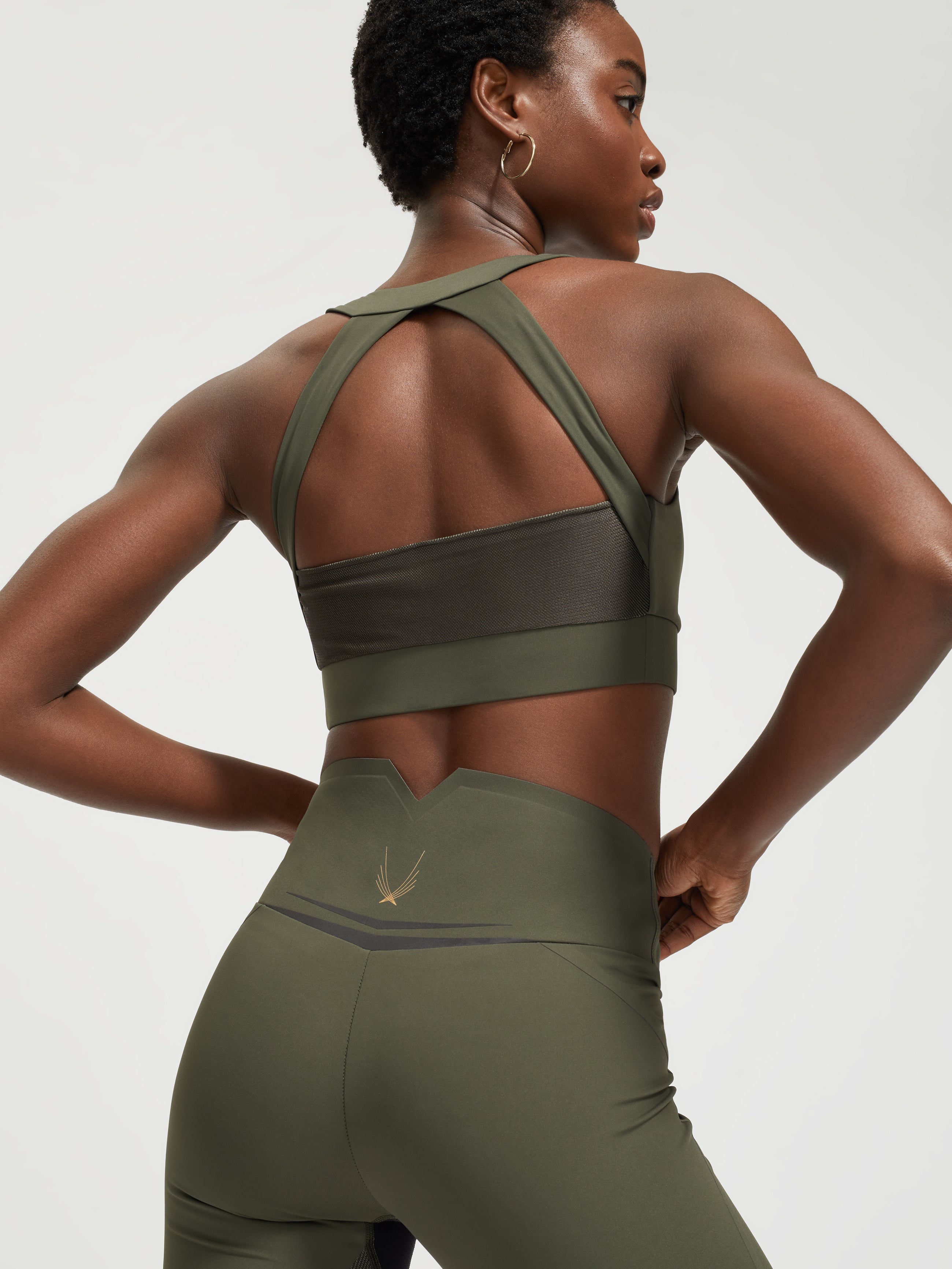 Lucas Hugh Stealth Leggings compressivi verde oliva