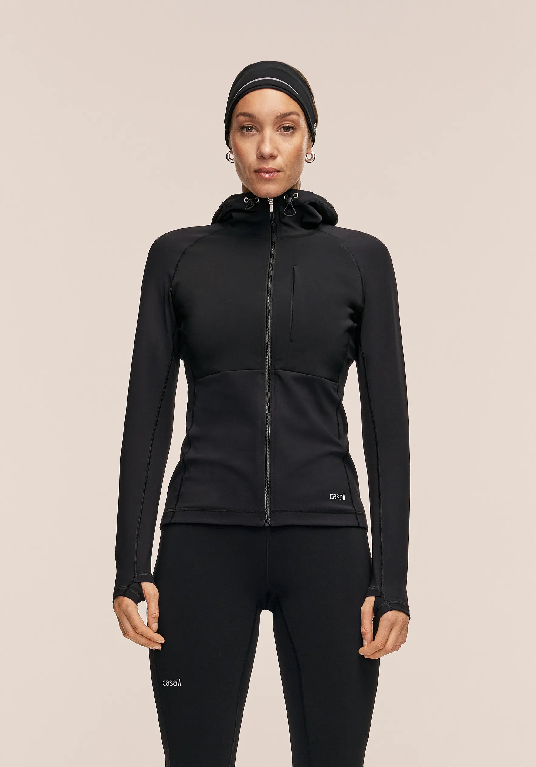 Casall Windtherm Running Jacket giacca running nera antivento