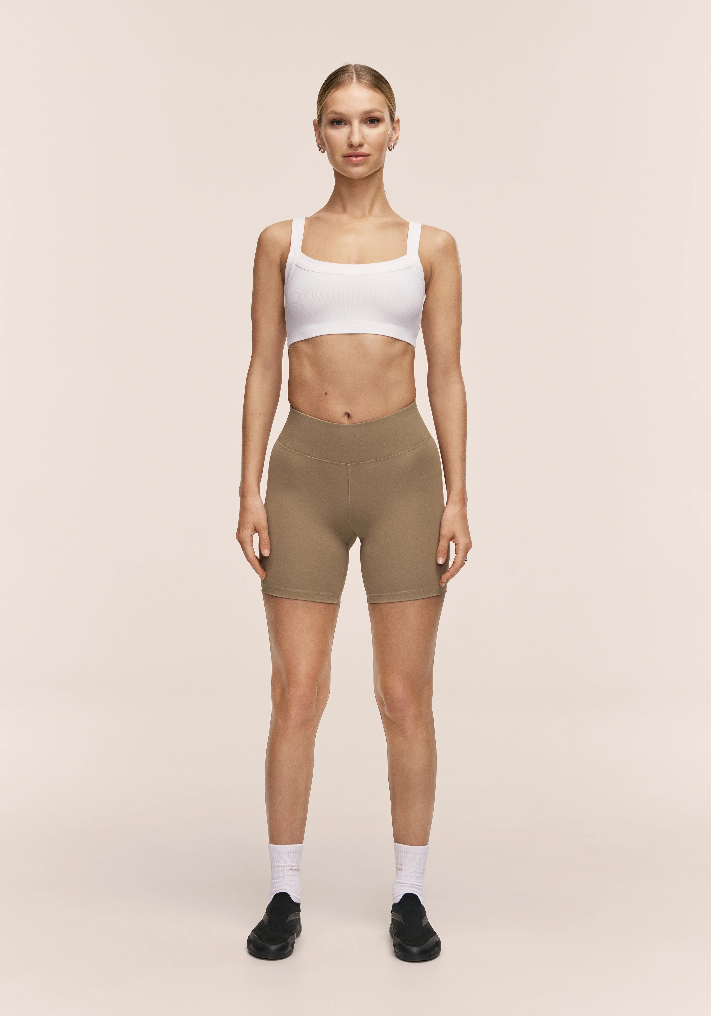 Casall Defined Rib Sport Top top sportivo bianco traspirante