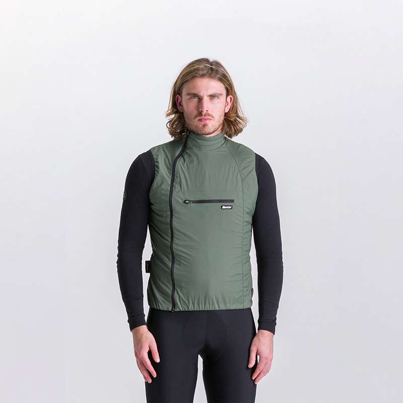 L'Eroica Alpha Pack Gilet Ciclismo Verde Antivento