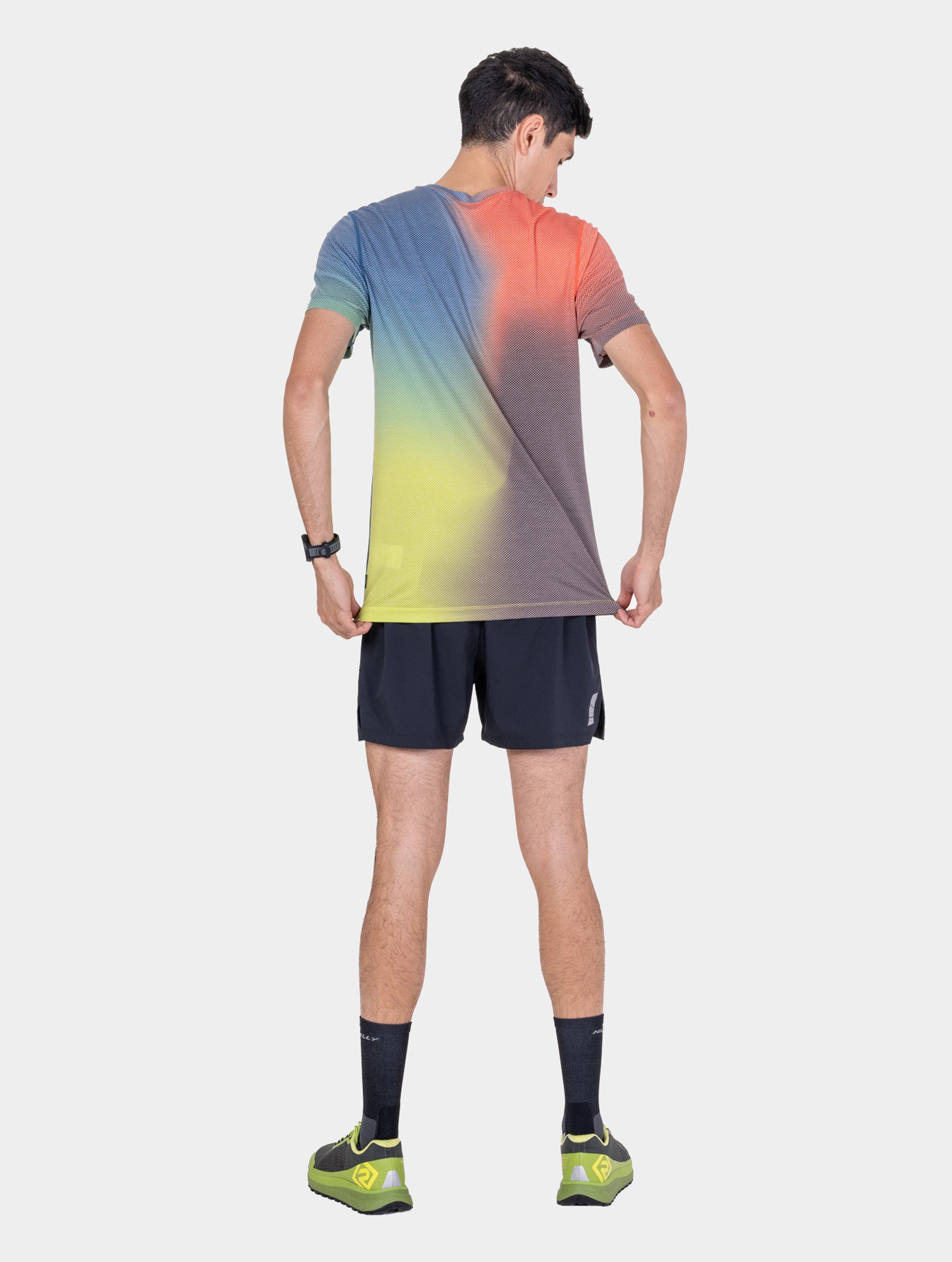 Ronhill Tech Golden Hour t-shirt running Ronhill Red fresca