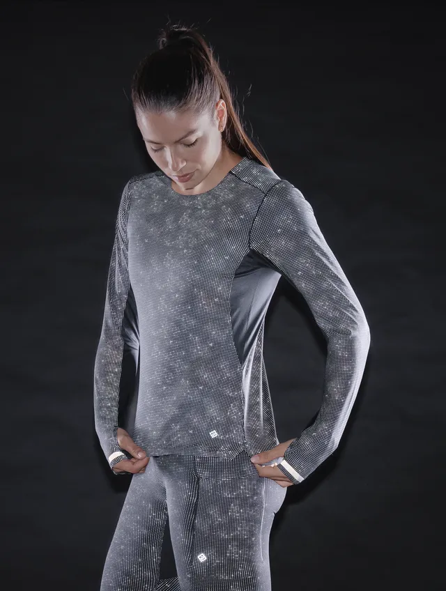Ronhill Tech Reflect Lux maglia donna nera riflettente manica lunga