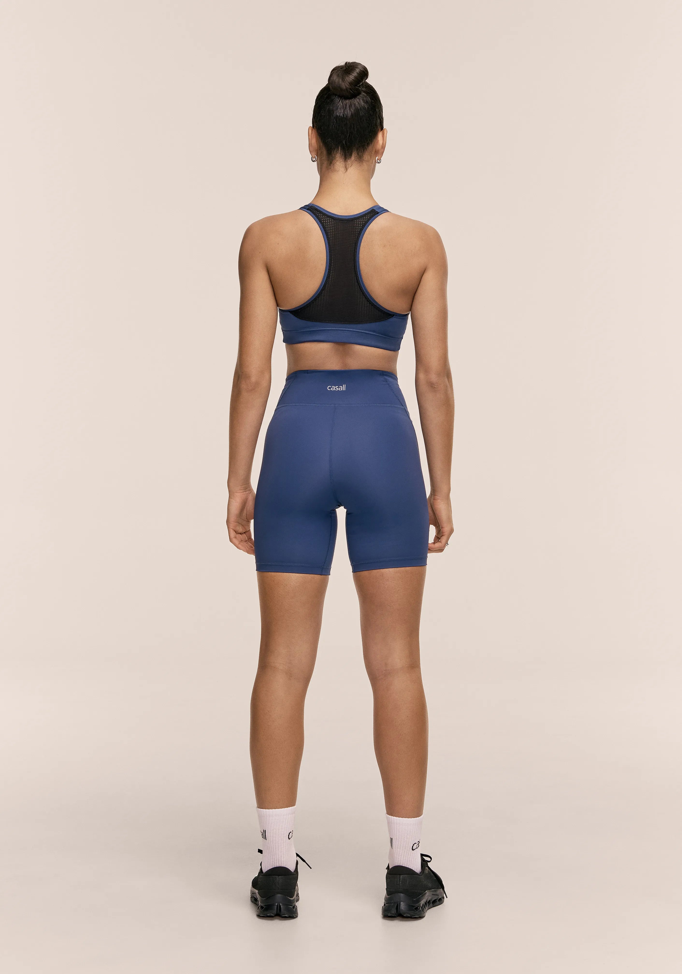 Casall Performance Running biker Blue Shadow compressivi