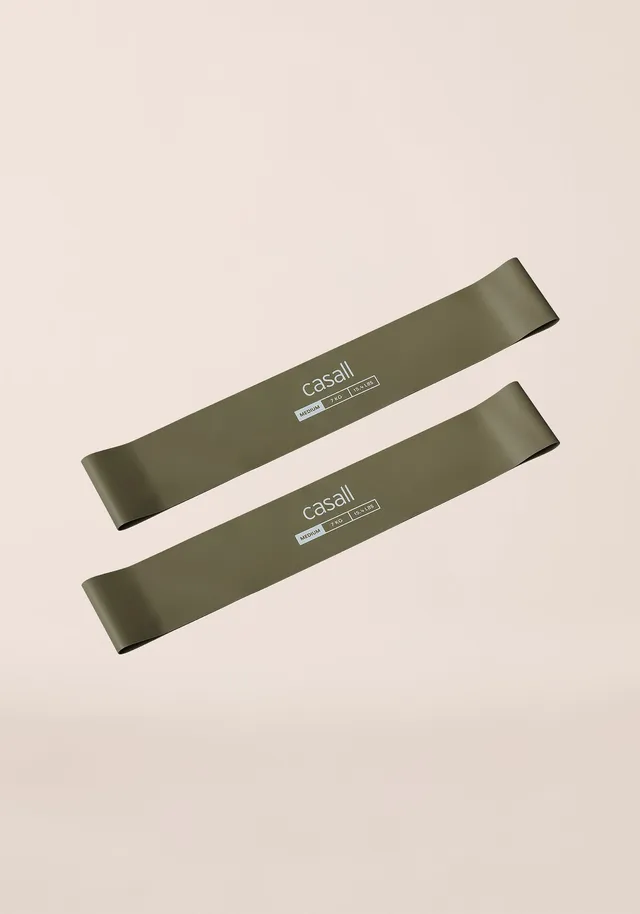 Casall Rubber Band Elastici Medi Verdi 2 Pezzi Lattice