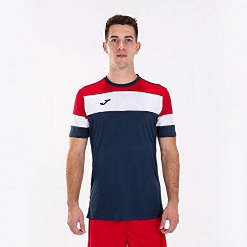 Joma Crew IV Maglia Uomo Blu Rosso Bianco Poliestere