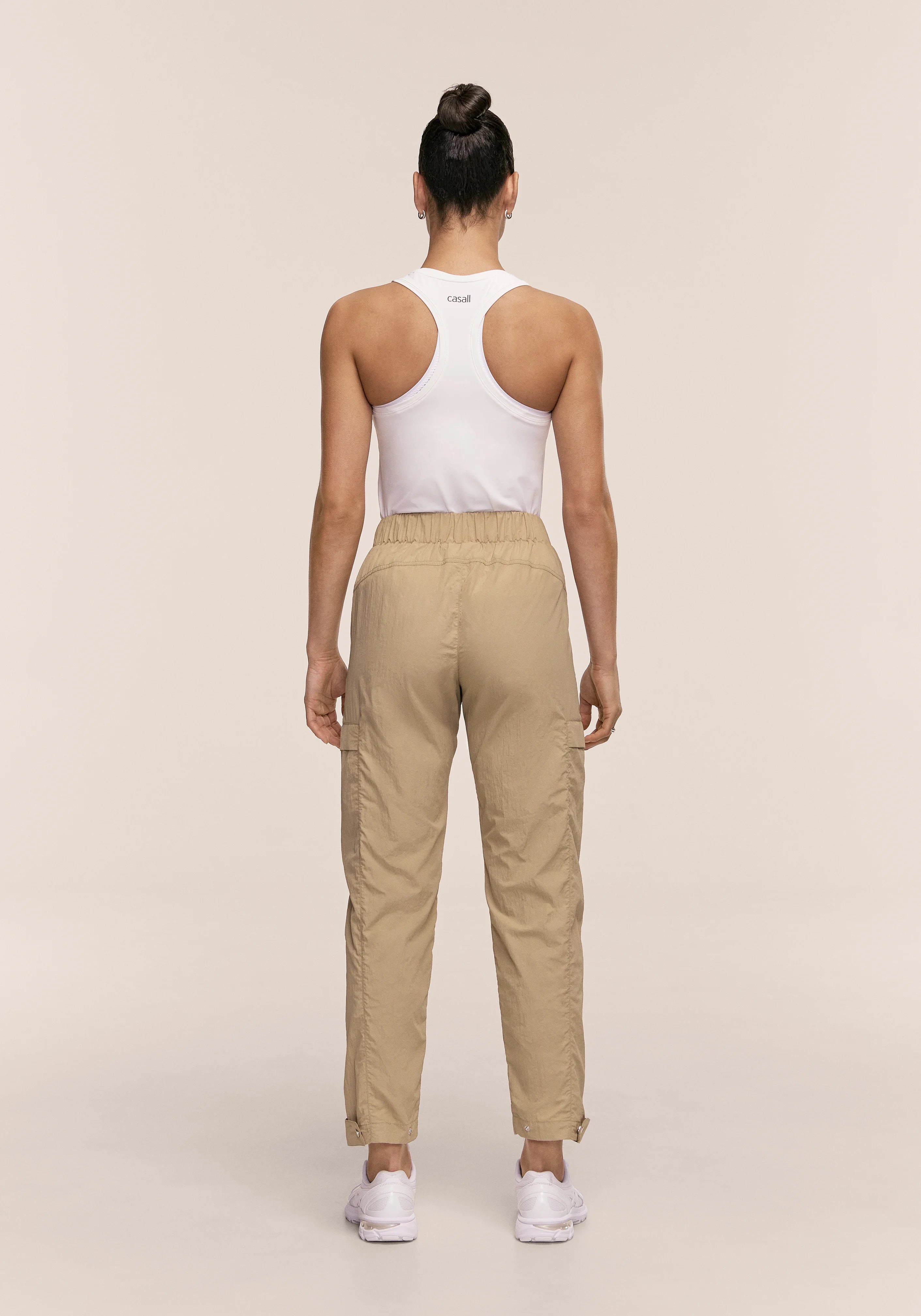 Casall Active Adjustable Track Pants beige outdoor