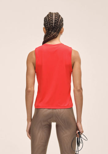 Casall Graphic Tank canotta rosso poliammide riciclata