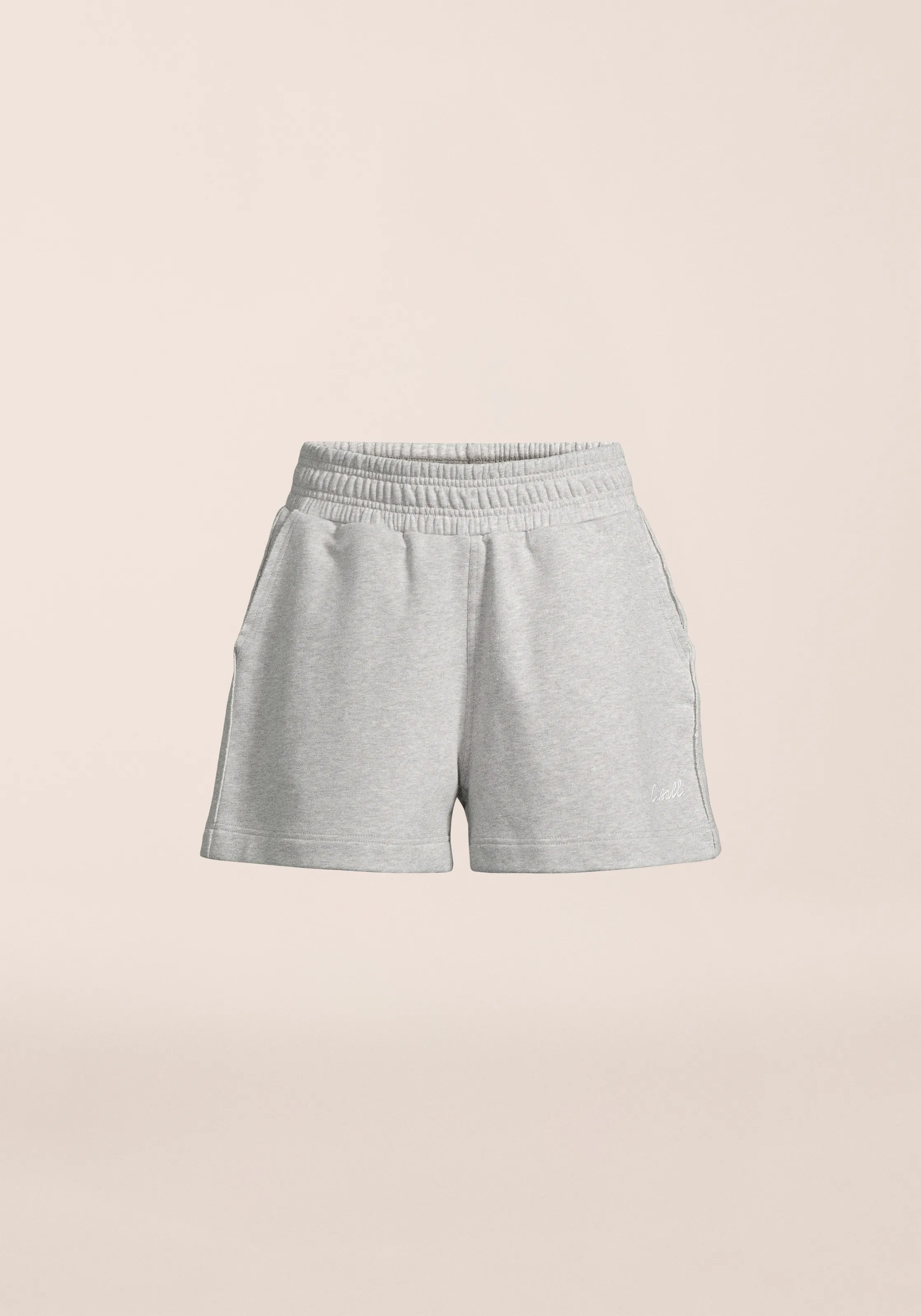 Casall Reversed Seam Terry Relaxed shorts grigio cotone bio