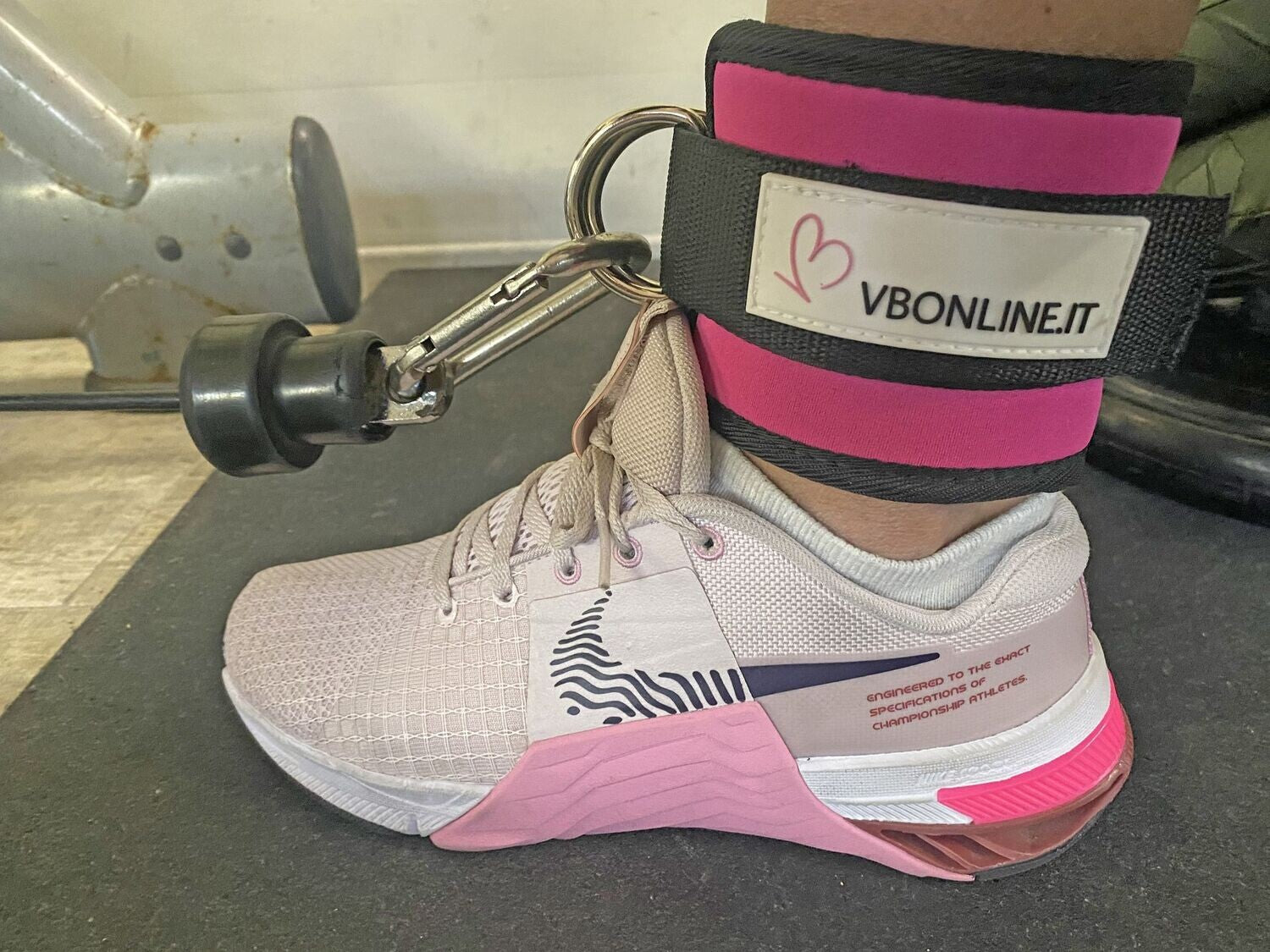 VB Cavigliera Cavi Palestra Imbottita con Gancio