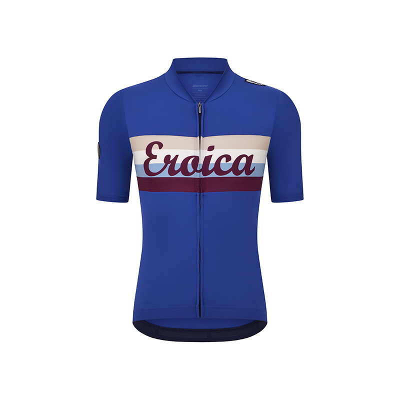 L'Eroica Timo maglia ciclismo maniche corte azzurro