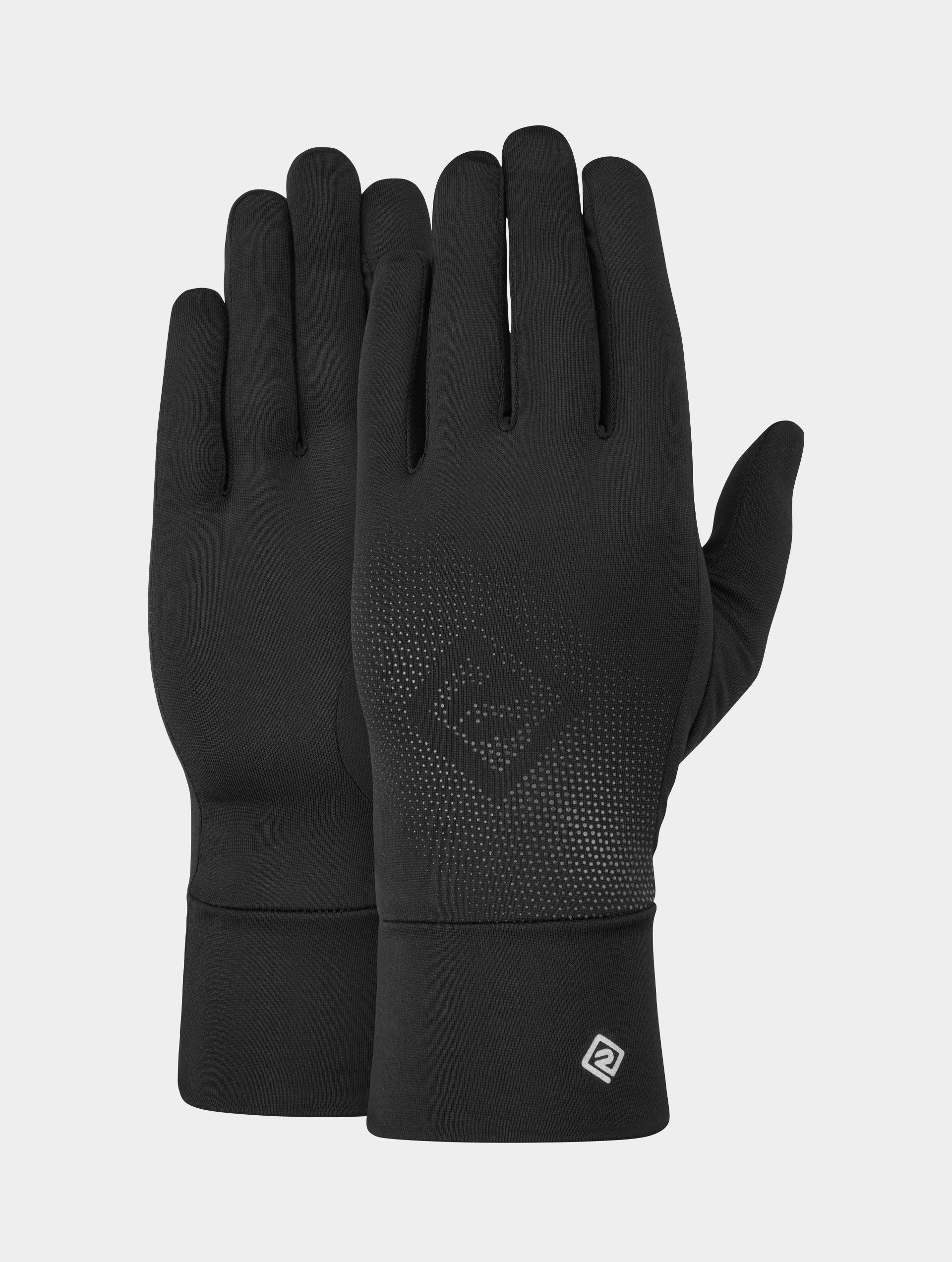 Ronhill set berretto e guanti running nero traspirante