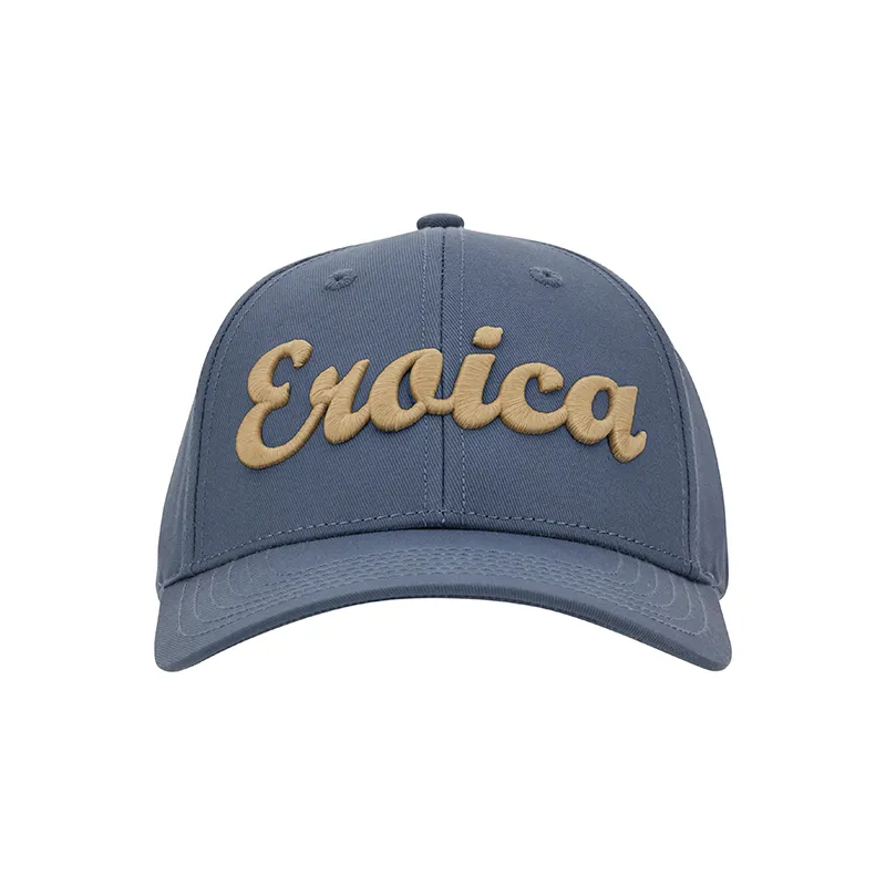 L'Eroica Cappellino Baseball Azzurro in Cotone