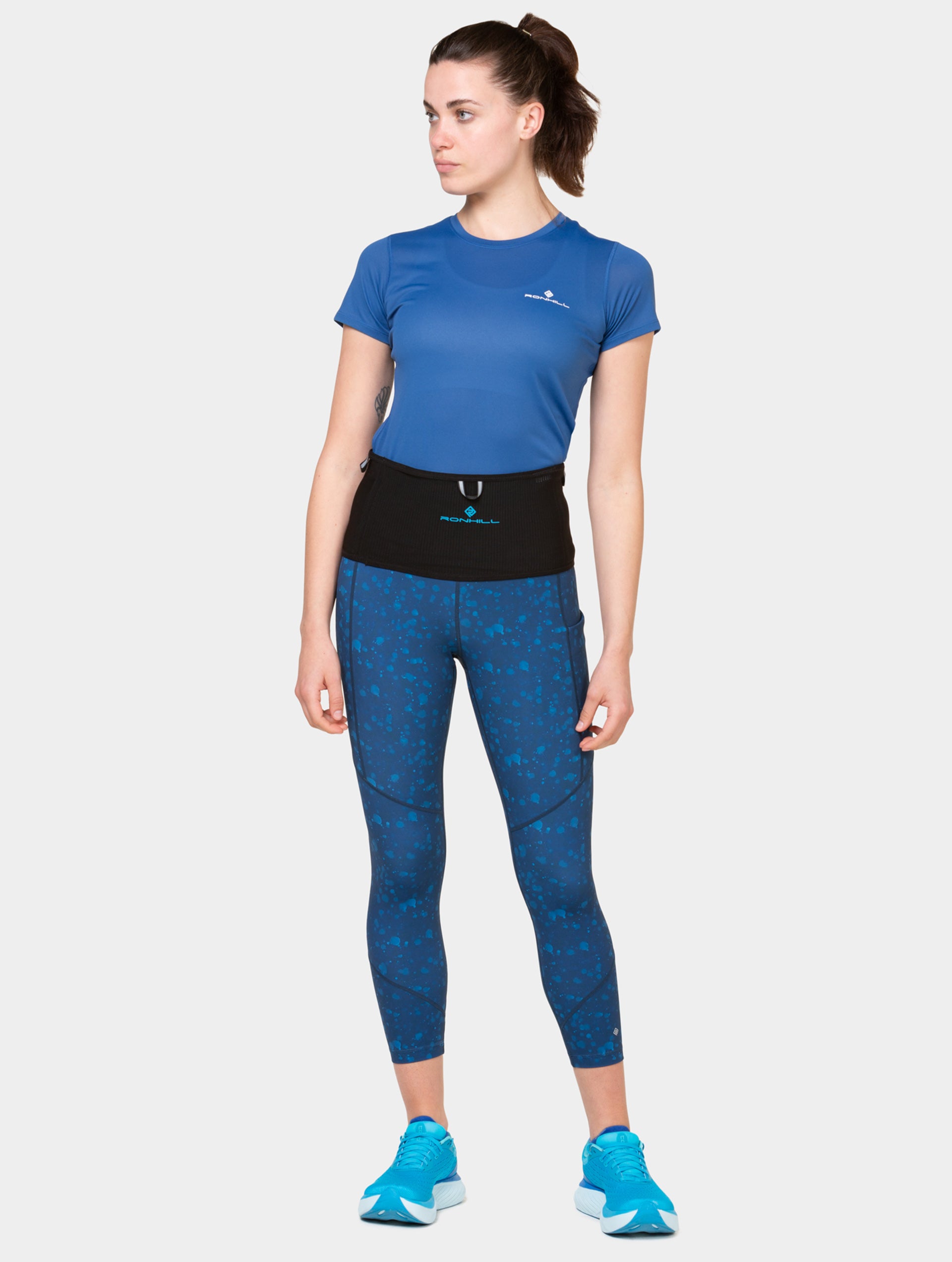 Ronhill 360 Waistband cintura running nera elastica