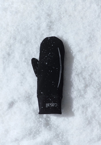 Casall Windtherm Running Mittens guanti running neri antivento