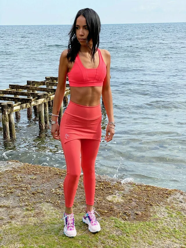VB Legging Arancione Supplex Elastico