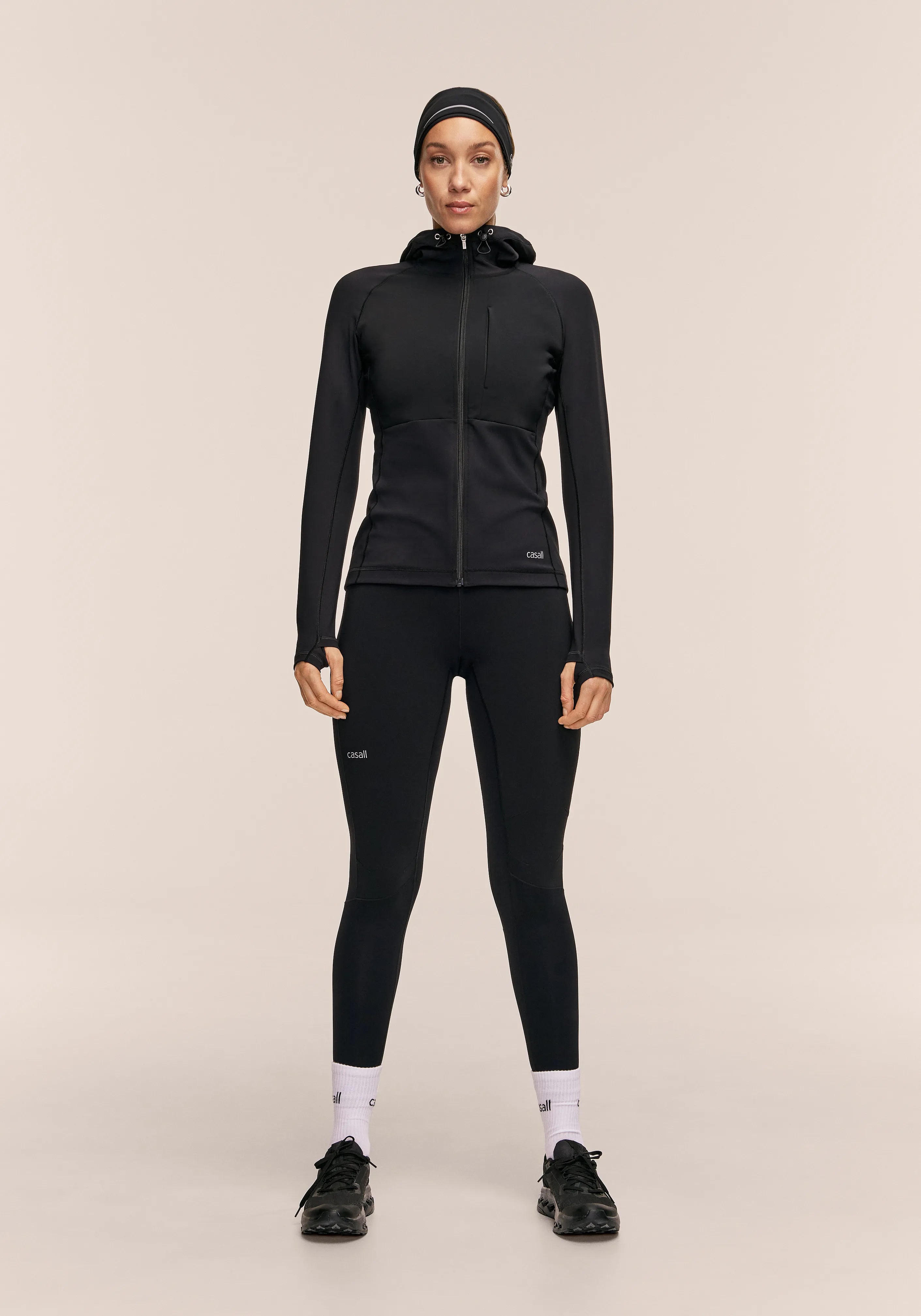 Casall Windtherm Running Jacket giacca running nera antivento