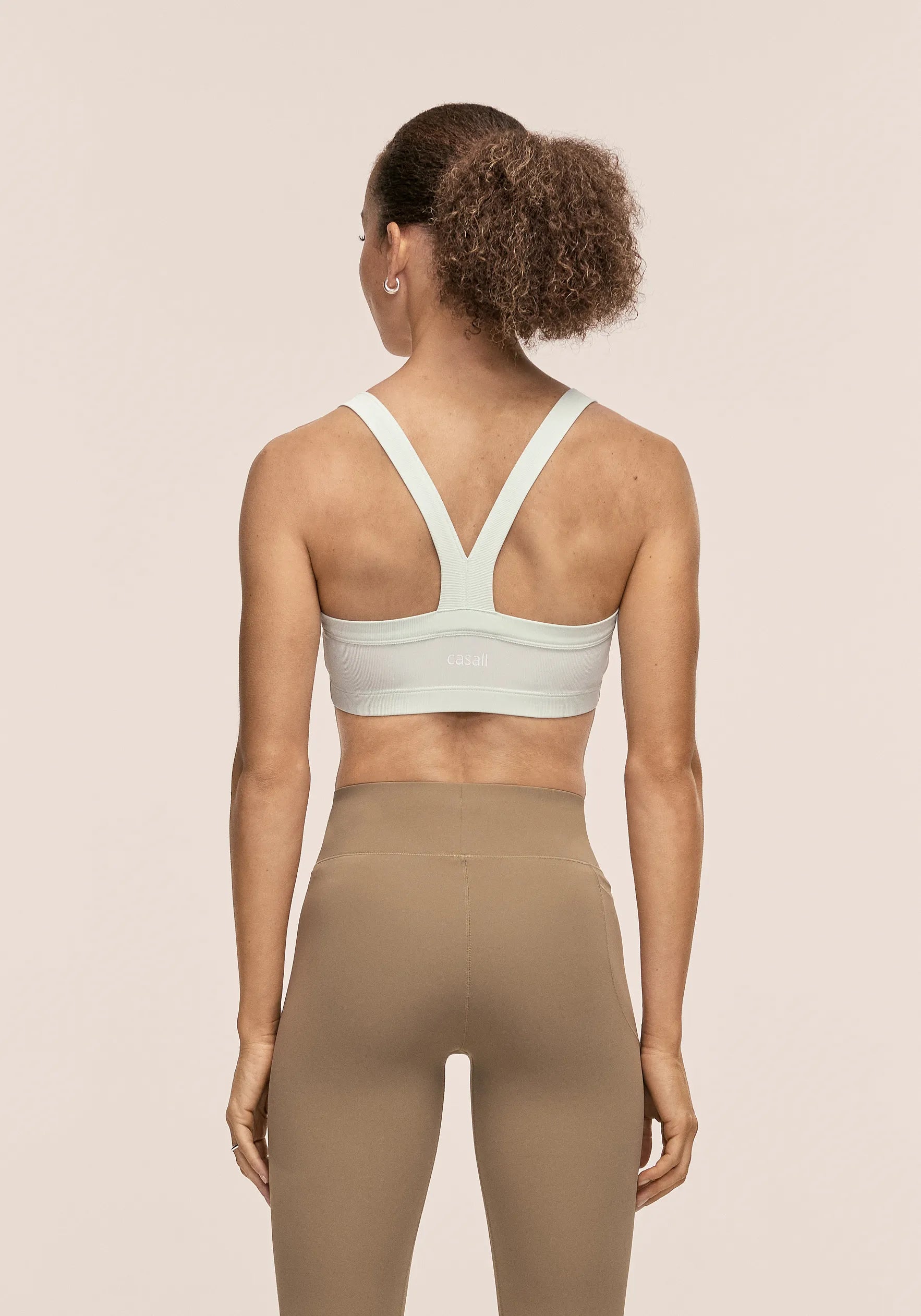 Casall Defined Rib Sport Top top sportivo Misty Green elasticizzato