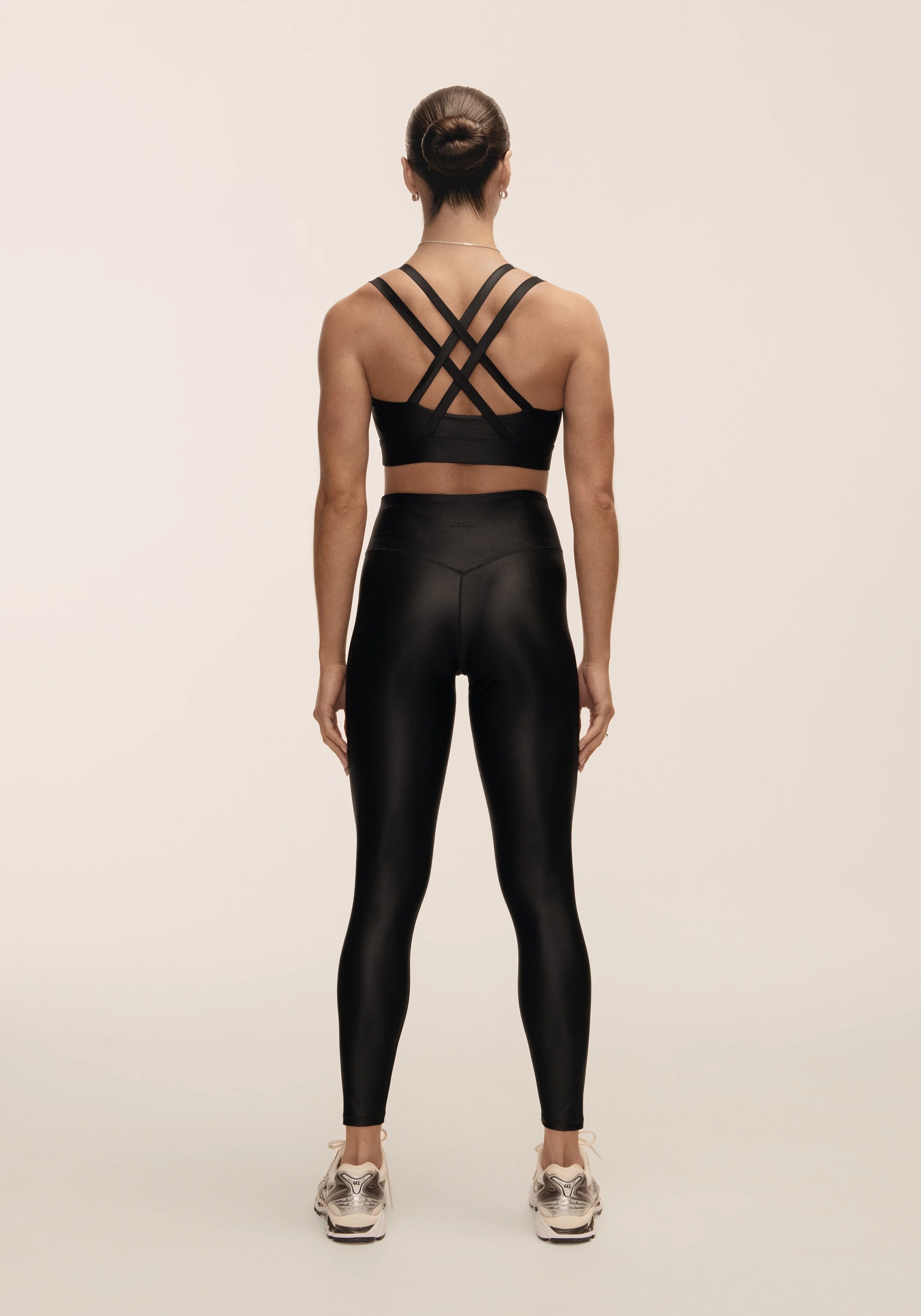 Casall Glitz High Waist Tights leggings Nero lucidi